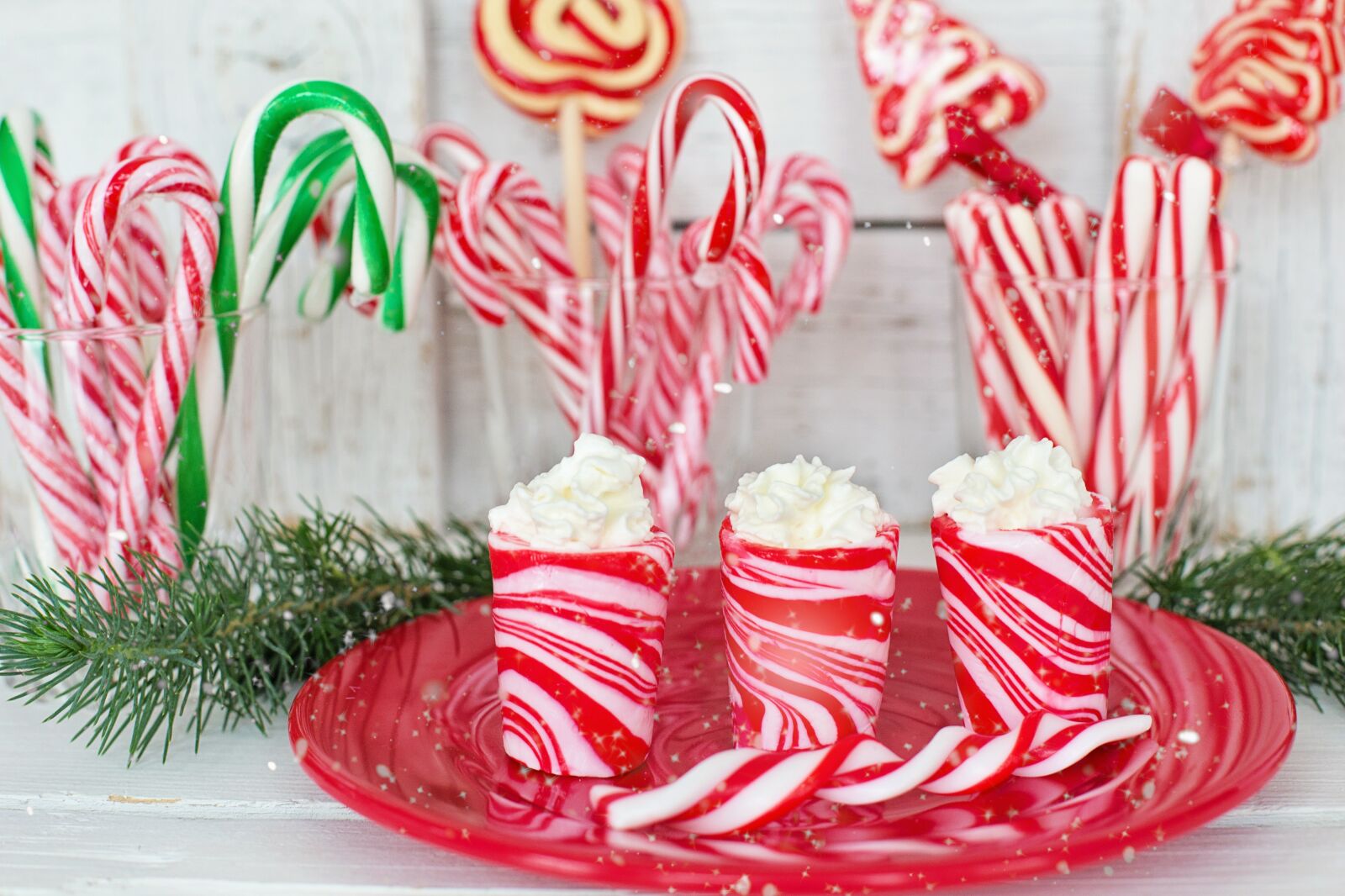 Canon EF 50mm F1.4 USM sample photo. Peppermint, candy canes, sweets photography