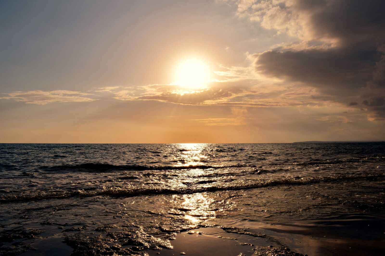 Nikon D3300 sample photo. Sunset, sun, sea photography