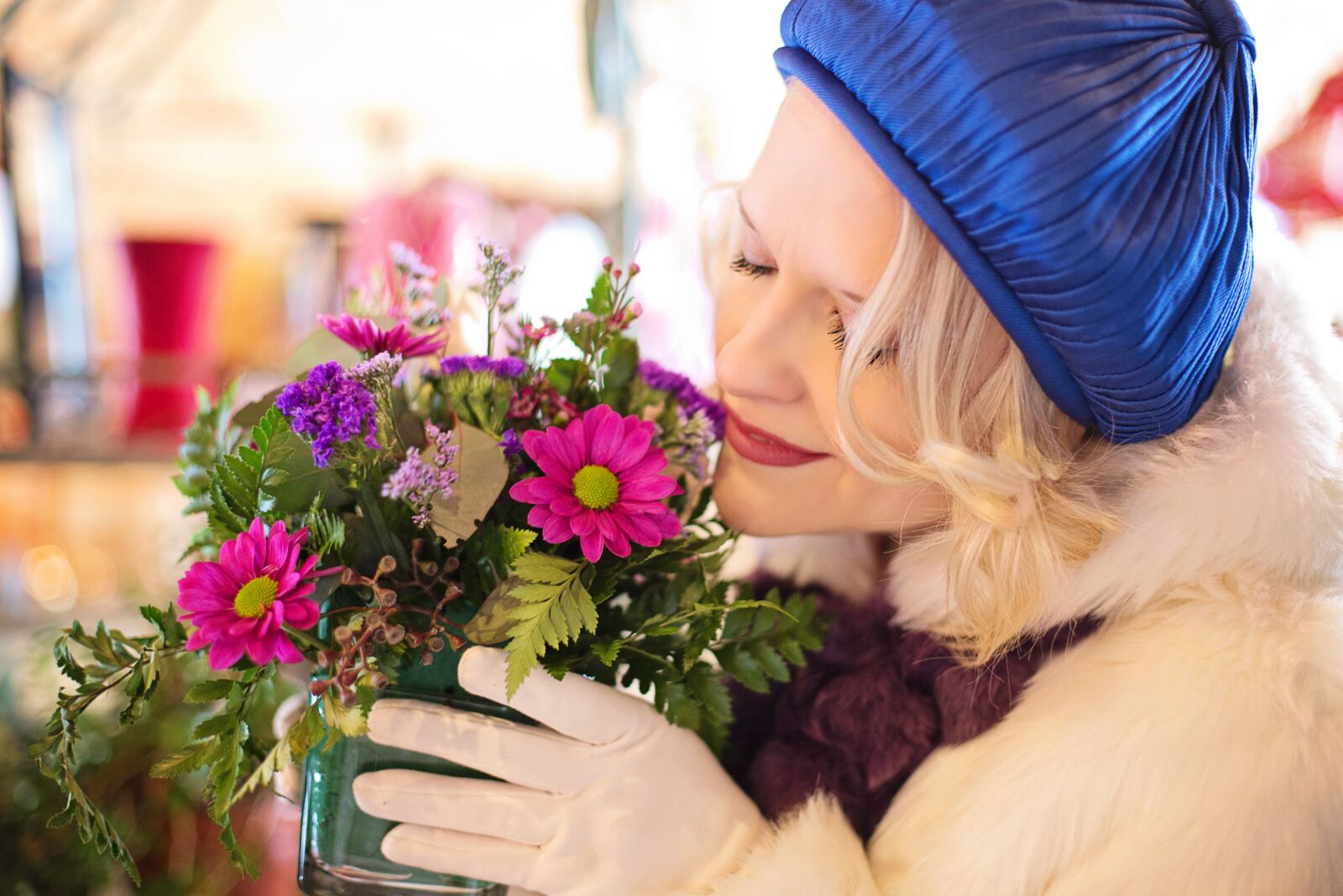 Canon EF 50mm F1.4 USM sample photo. Flower shop, flowers, shop photography