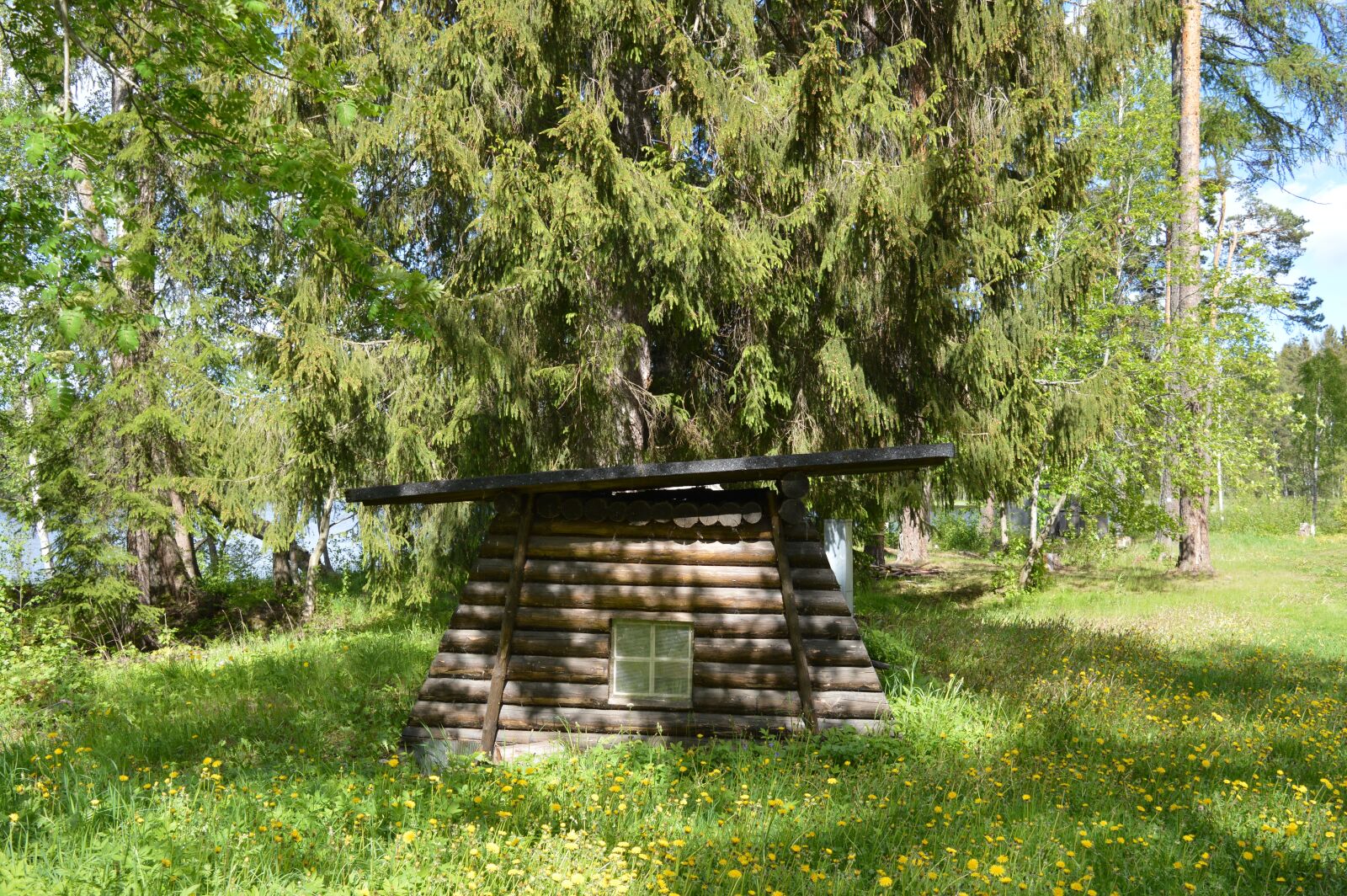 Nikon D3200 sample photo. Cabin, loghouse, nature photography