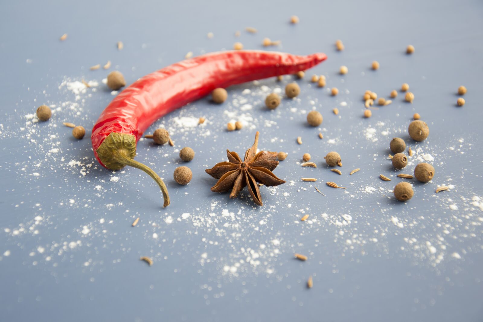 Nikon D3100 sample photo. Spices, pepper, anise photography