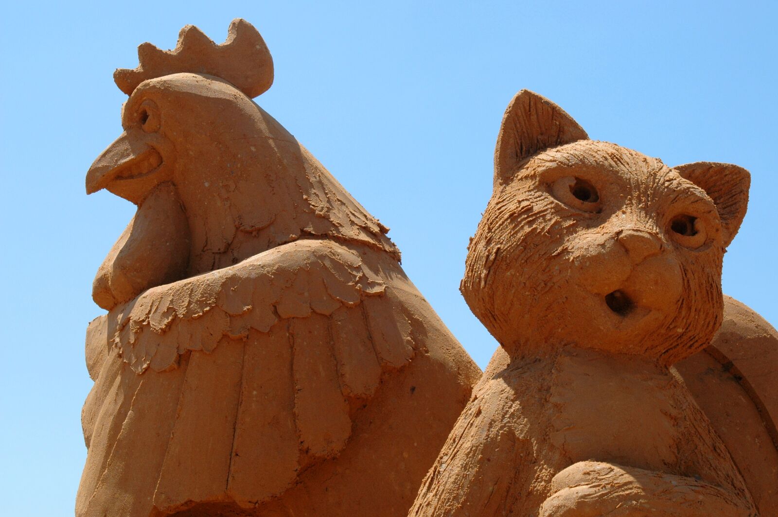 Nikon D70 sample photo. Animal, statues, sand photography