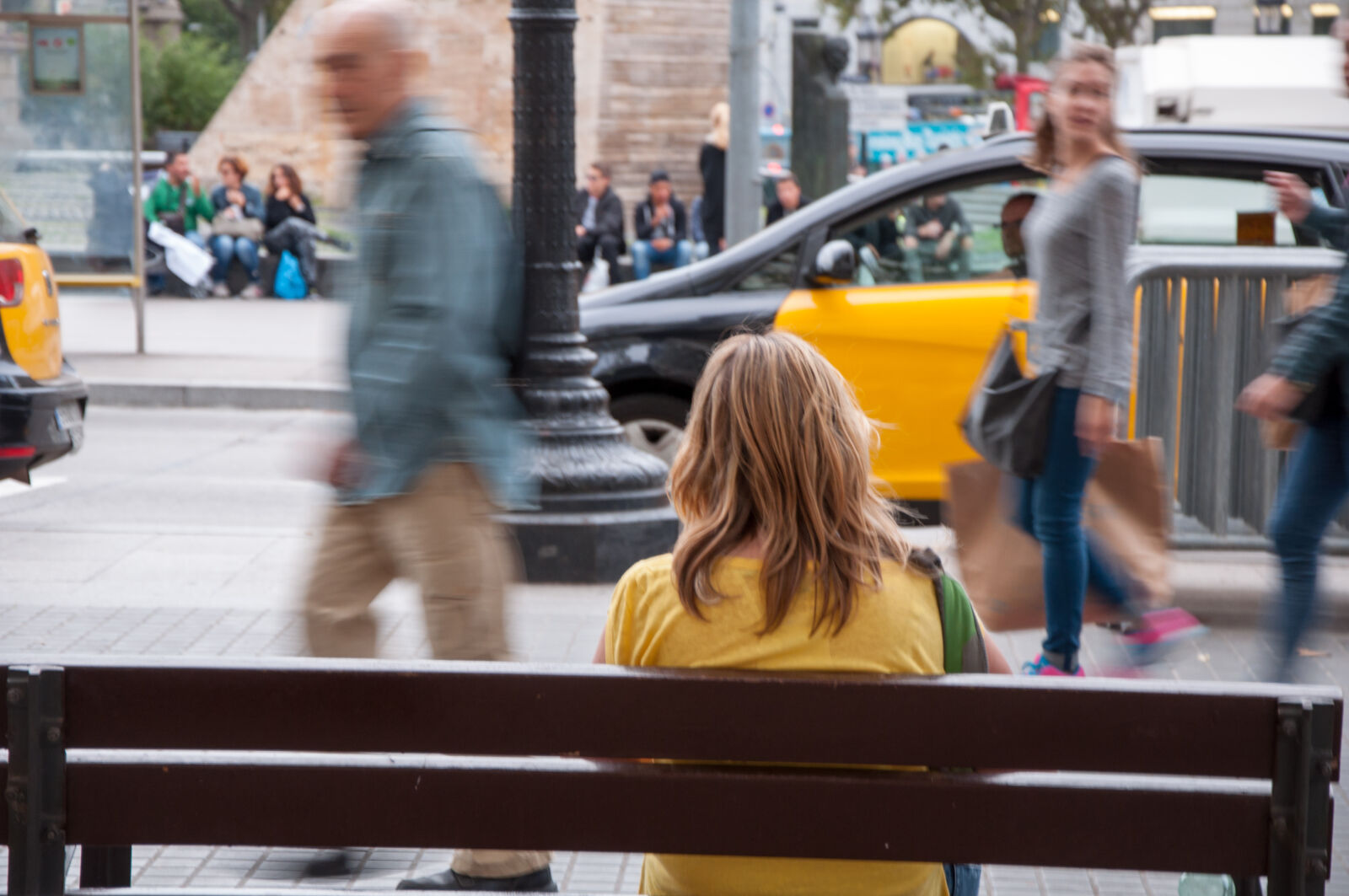 Nikon D90 sample photo. Blonde, people, slow, motion photography