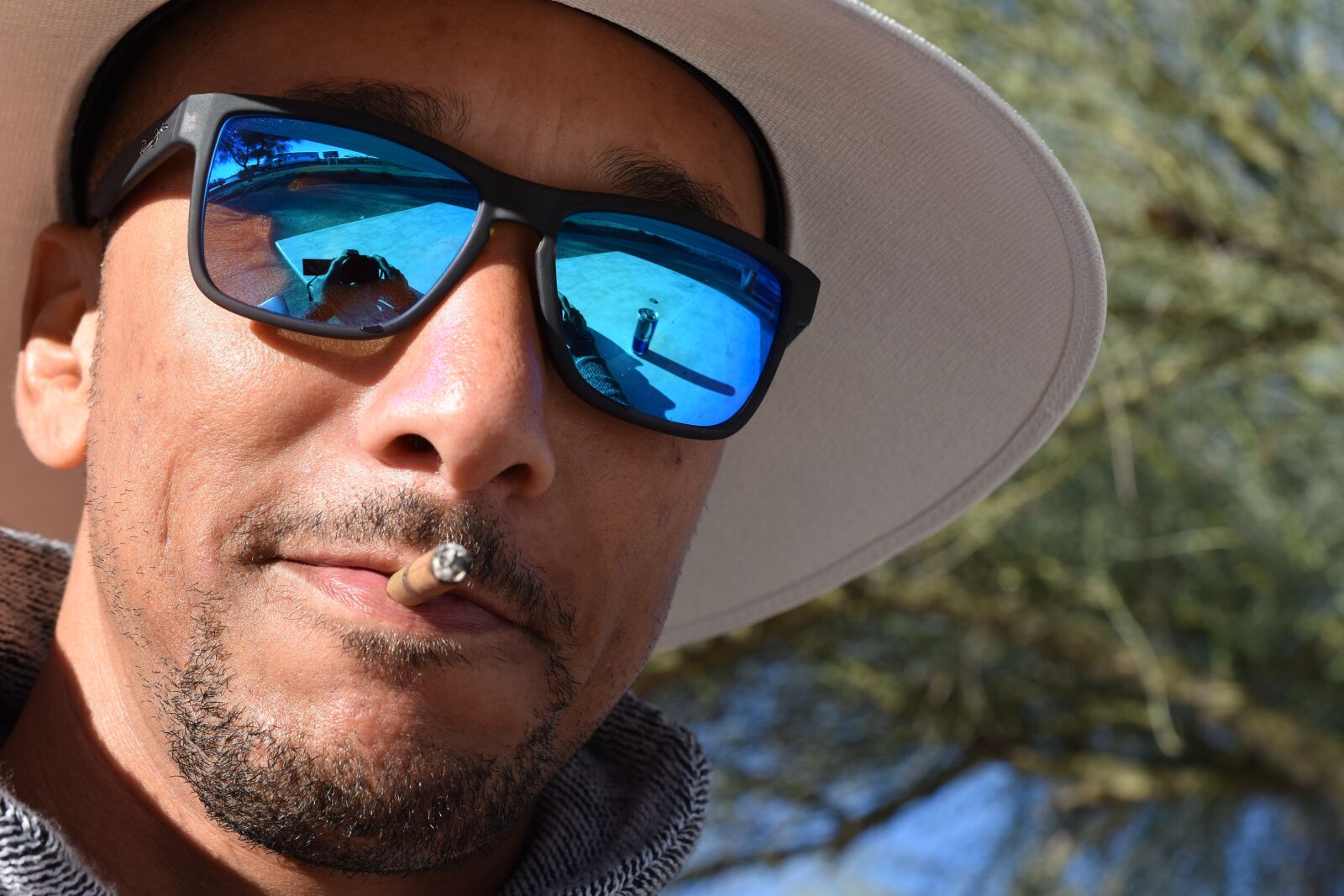 Nikon D5500 sample photo. Face, cigar, smoking photography