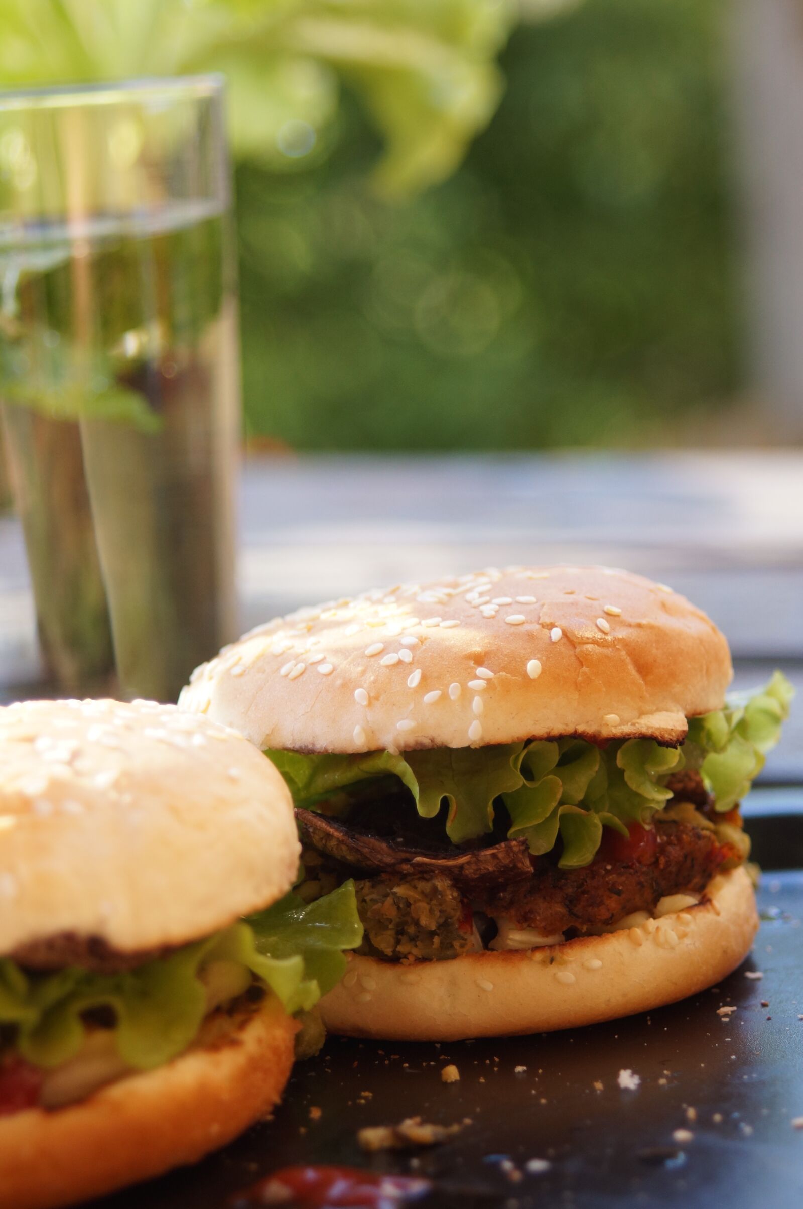 35-70mm F4 sample photo. The burger, vegetarian, burgers photography