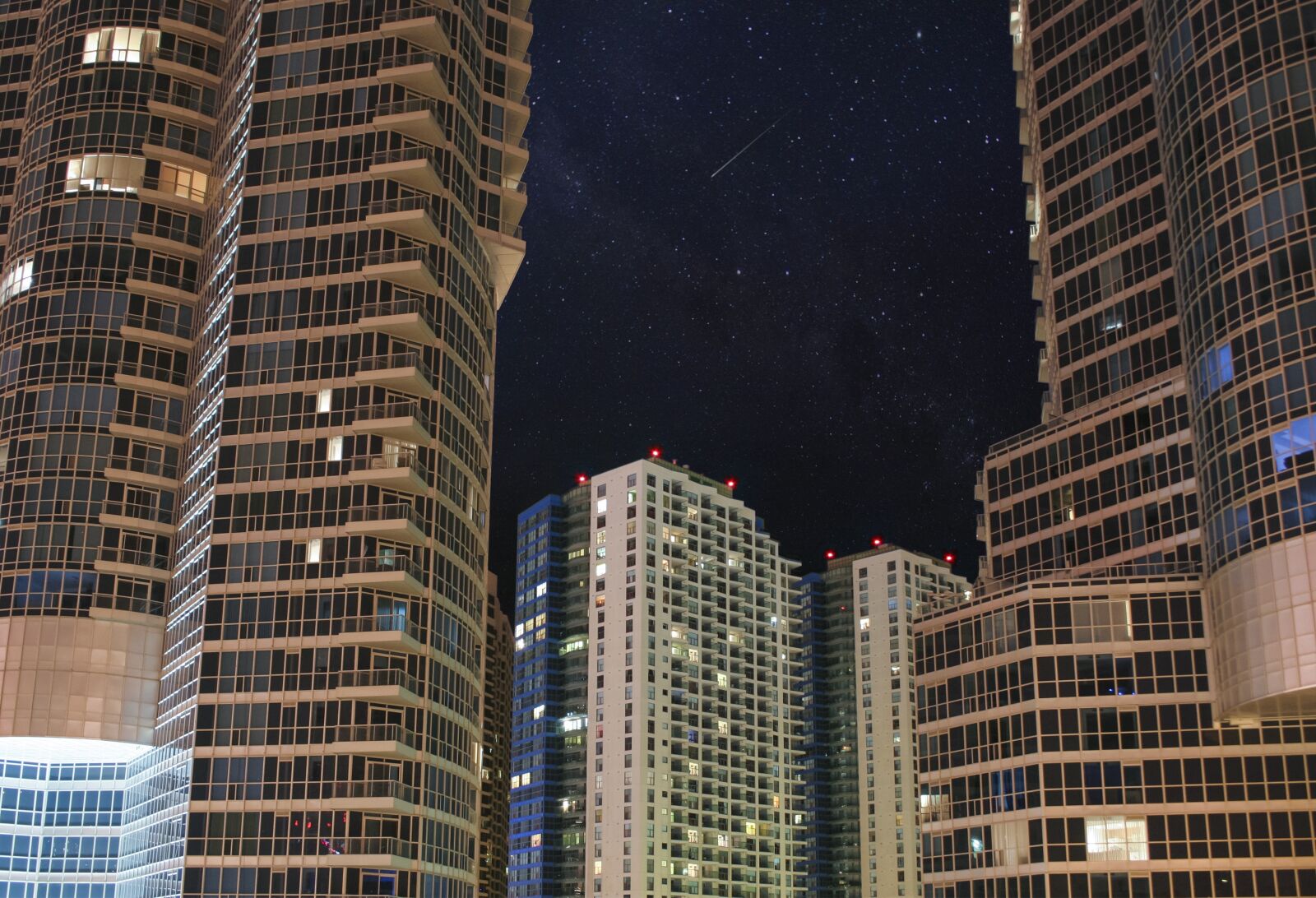 Canon EOS 20D sample photo. Condo, building, night photography