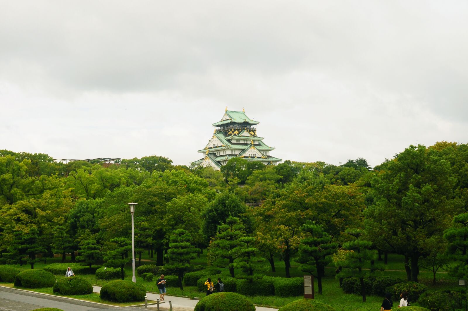 Nikon D90 sample photo. Osaka, castle, japan photography