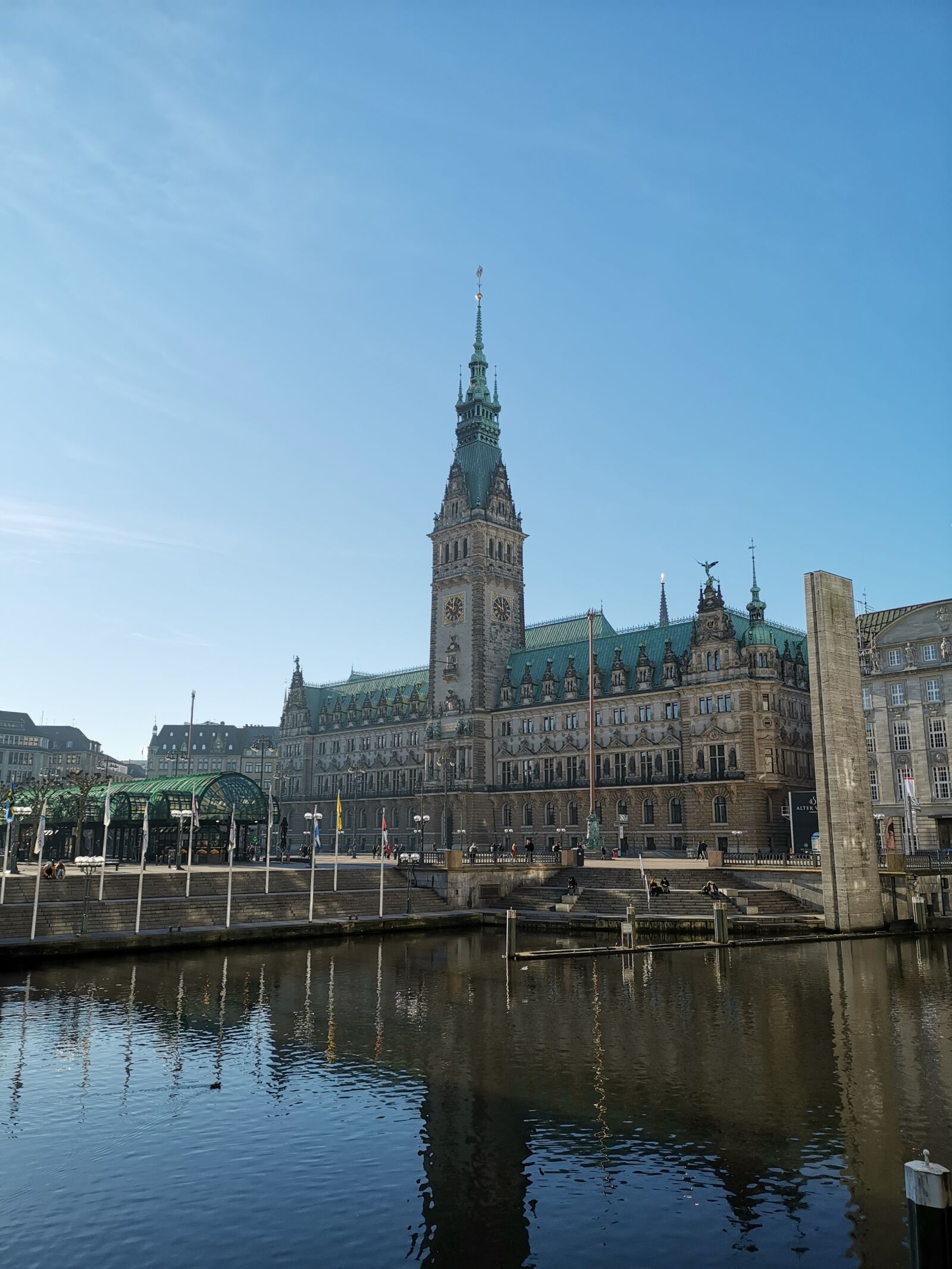HUAWEI LYA-L29 sample photo. Hamburg, town hall, architecture photography