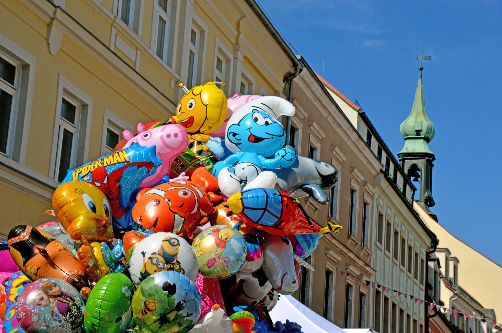 Nikon D3200 sample photo. Luftballons, heliums, schlumpf photography