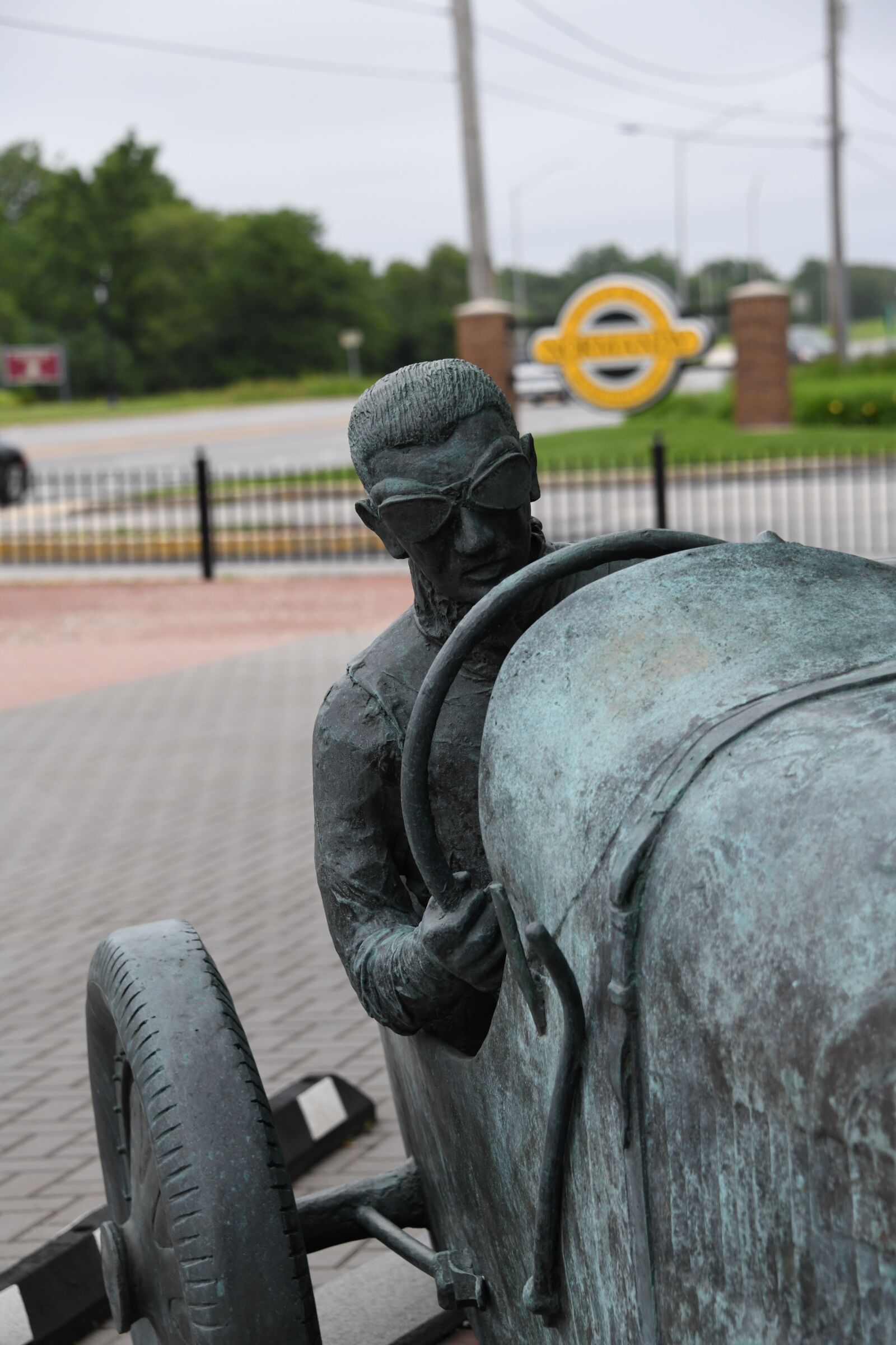 Nikon D850 sample photo. Statue, racer, ferrari photography