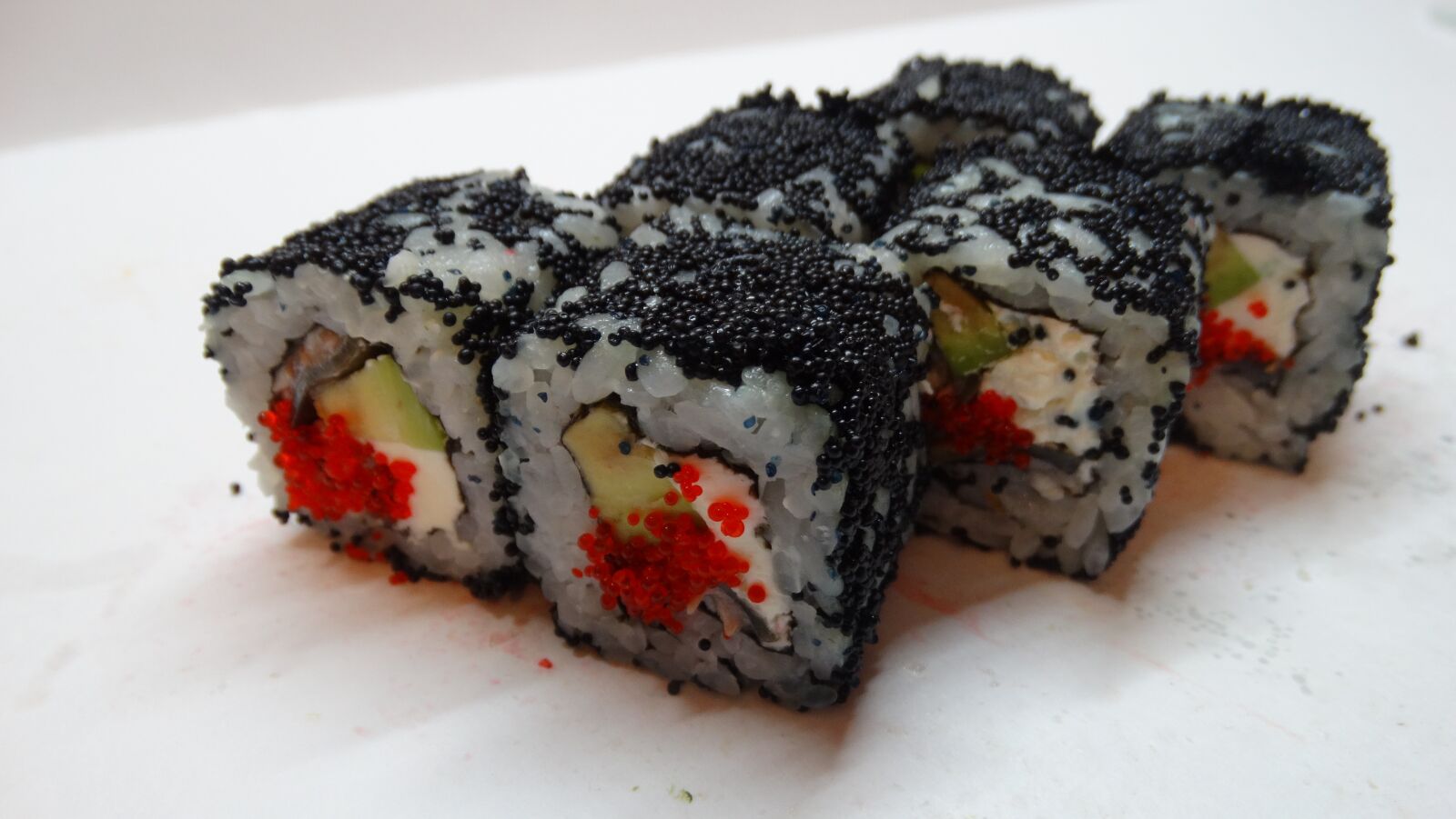 Sony Cyber-shot DSC-HX300 sample photo. Roll, food, wasabi photography