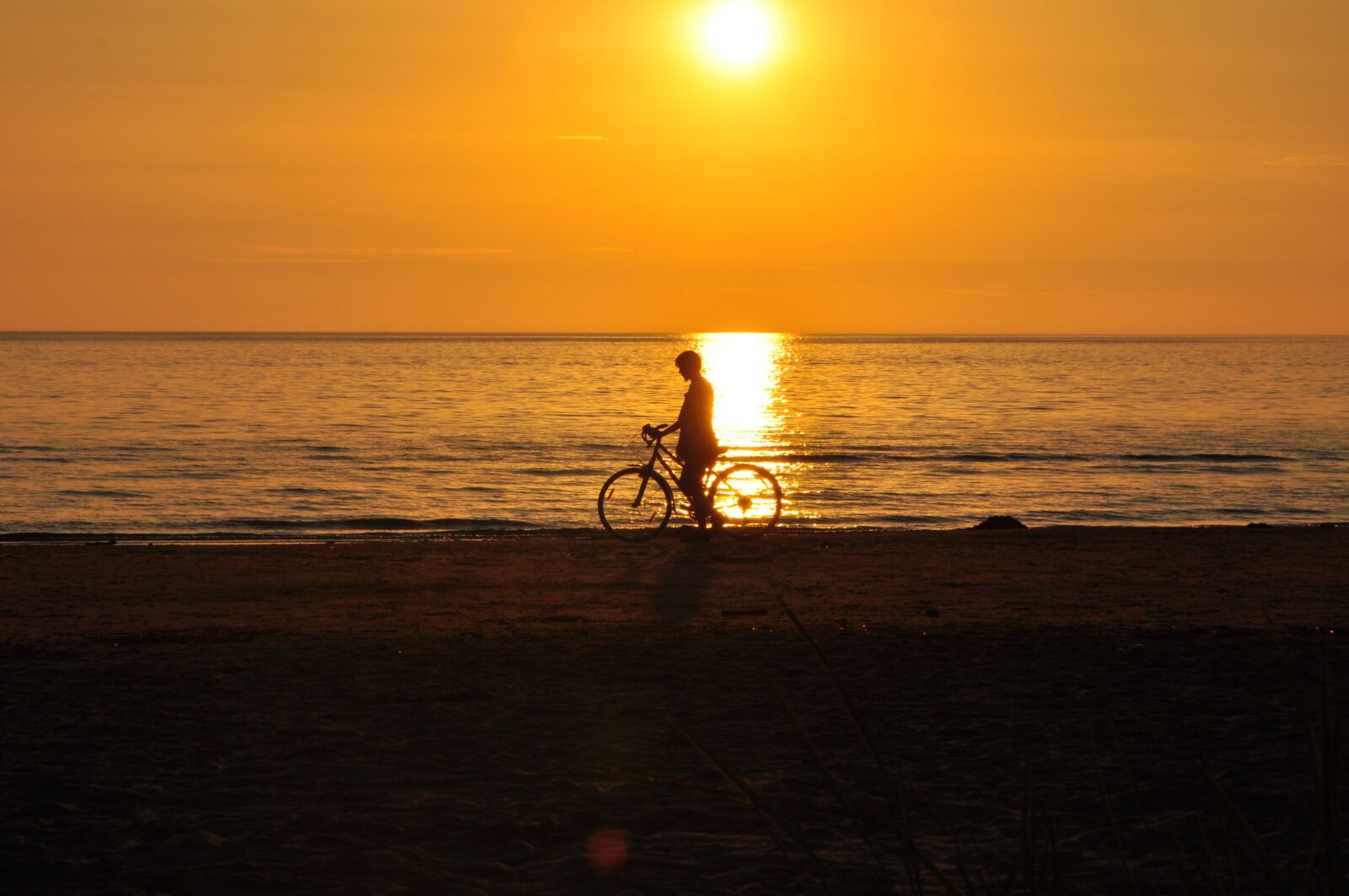 Nikon D5000 sample photo. Sunset, sea, sun photography