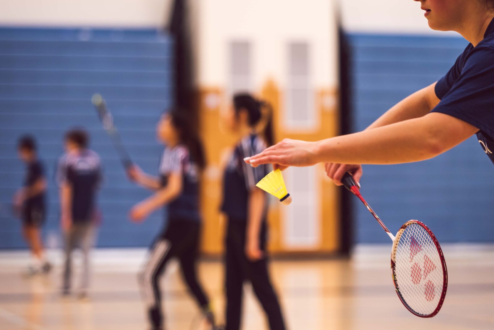 Nikon D750 sample photo. Badminton, bat, activity photography