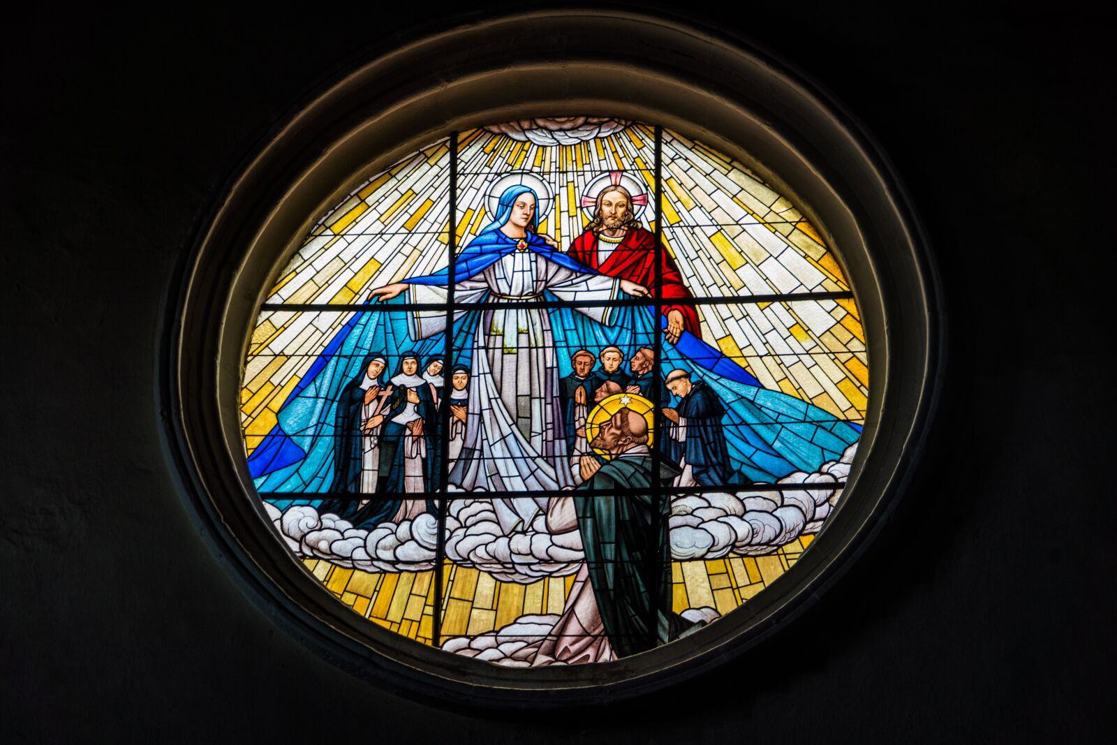Sony a7R II + Sony FE 24-240mm F3.5-6.3 OSS sample photo. Stained glass, croatia, dubrovnik photography