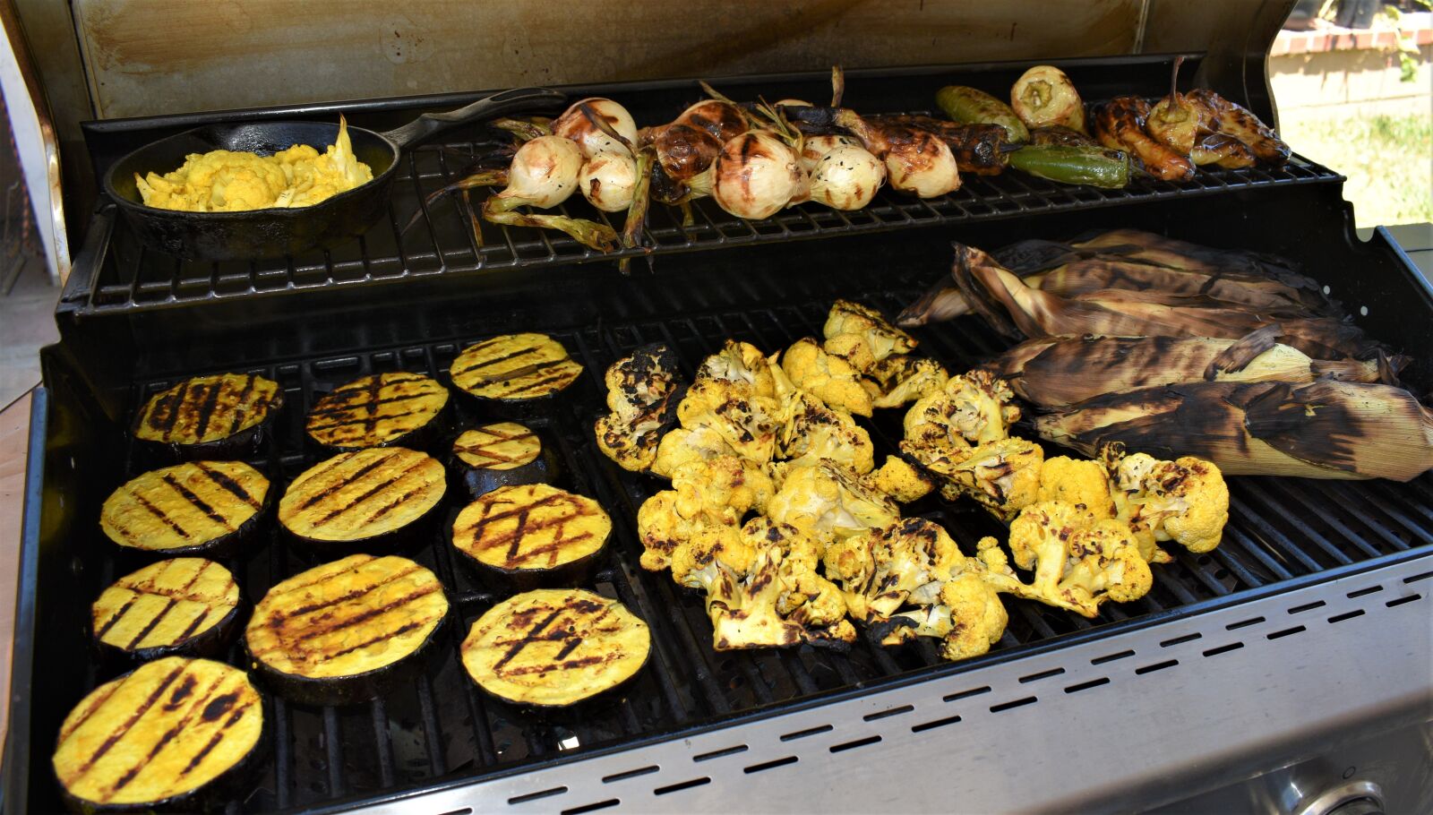 Nikon D3500 sample photo. Grilled vegetables, barbeque, onion photography