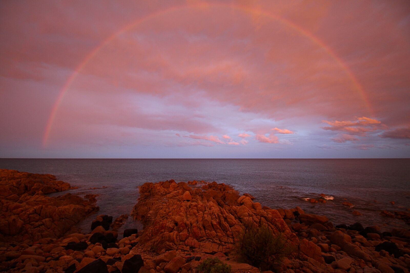 Canon EOS 700D (EOS Rebel T5i / EOS Kiss X7i) sample photo. Rainbow, abendstimmung, red sky photography