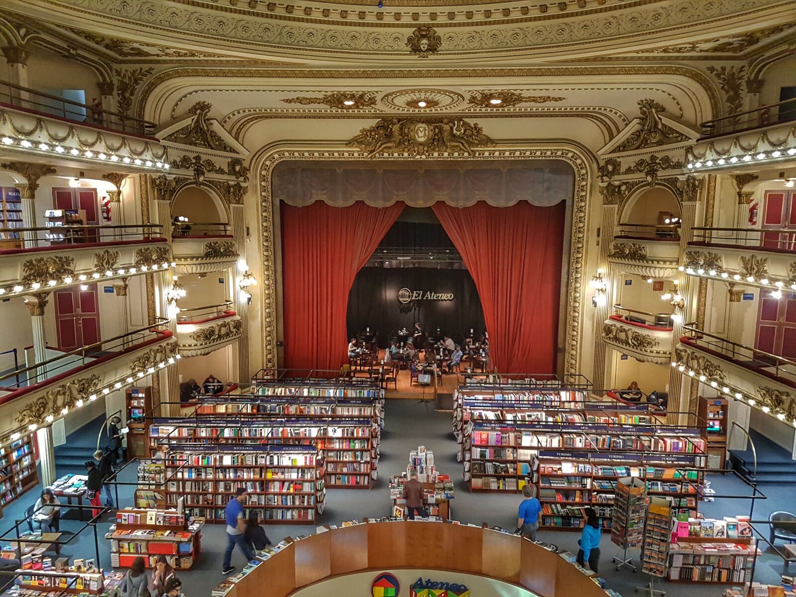 Samsung Galaxy S8 sample photo. Bookshop, theatre, buenos aires photography