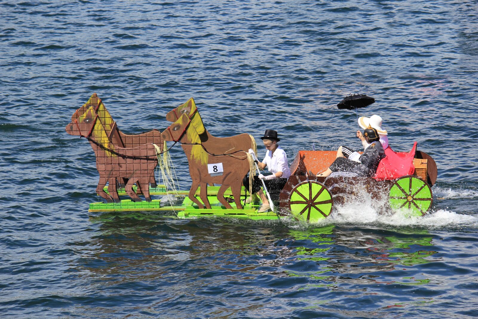 Canon EF-S 55-250mm F4-5.6 IS sample photo. Bathtub race, edersee, dam photography
