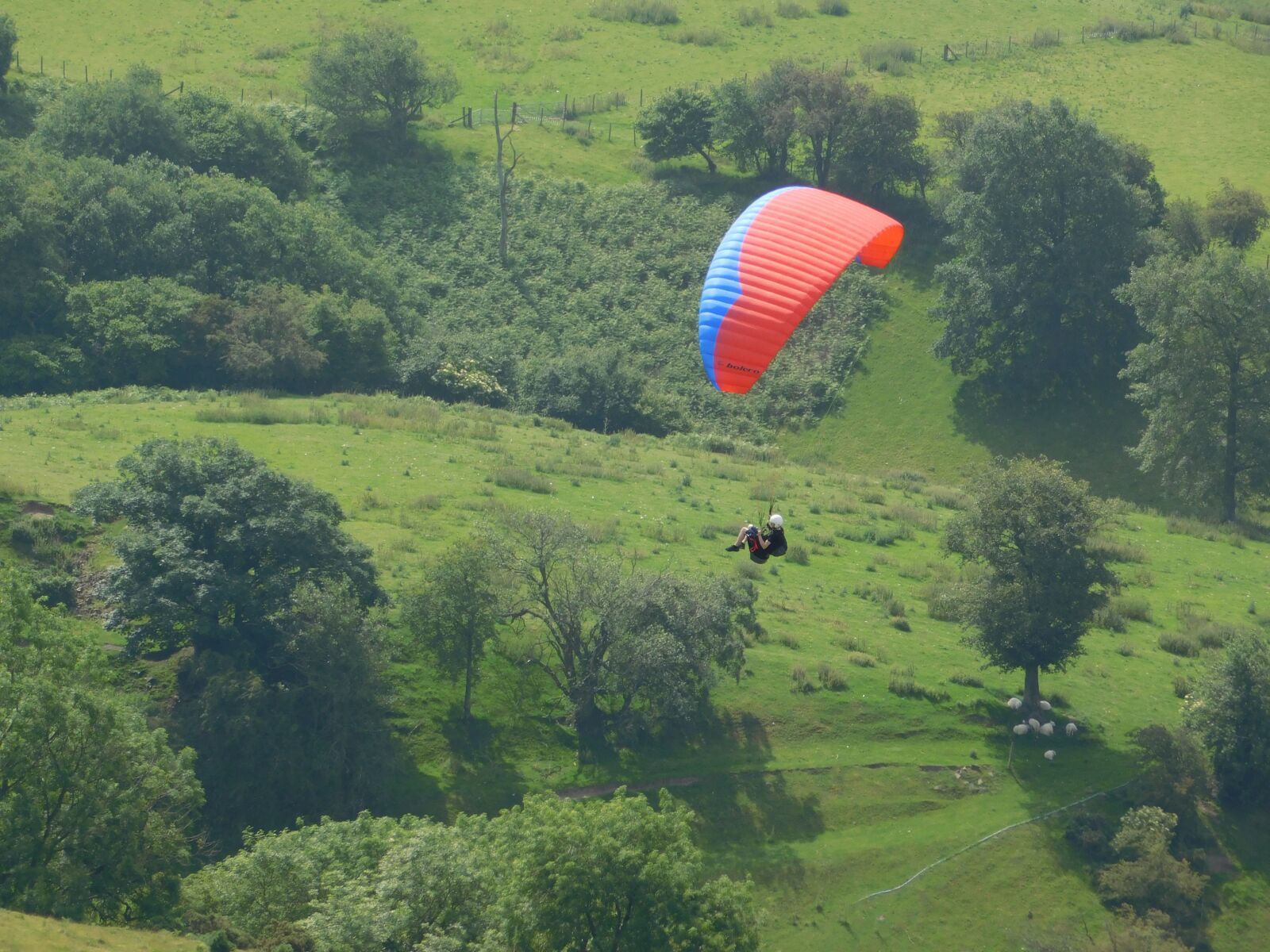 Nikon Coolpix B500 sample photo. Paraglider, uk, flying photography