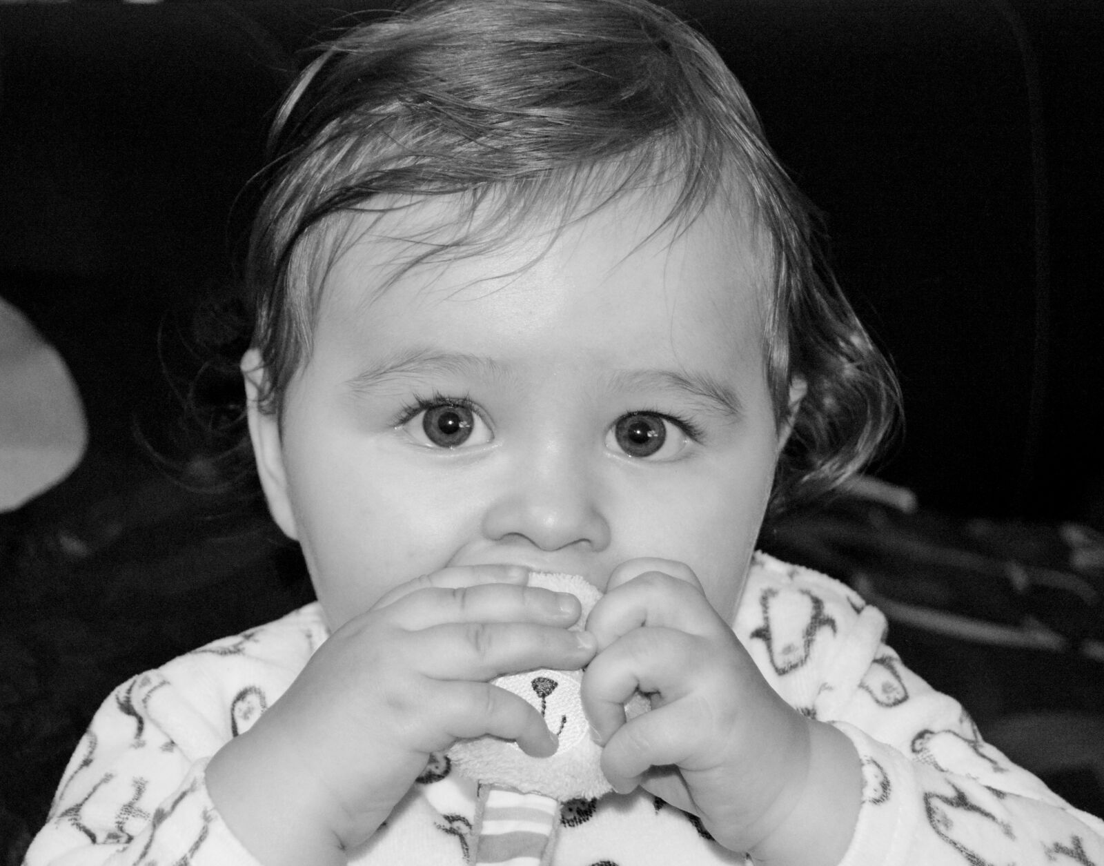 Nikon D3200 sample photo. Baby, black and white photography
