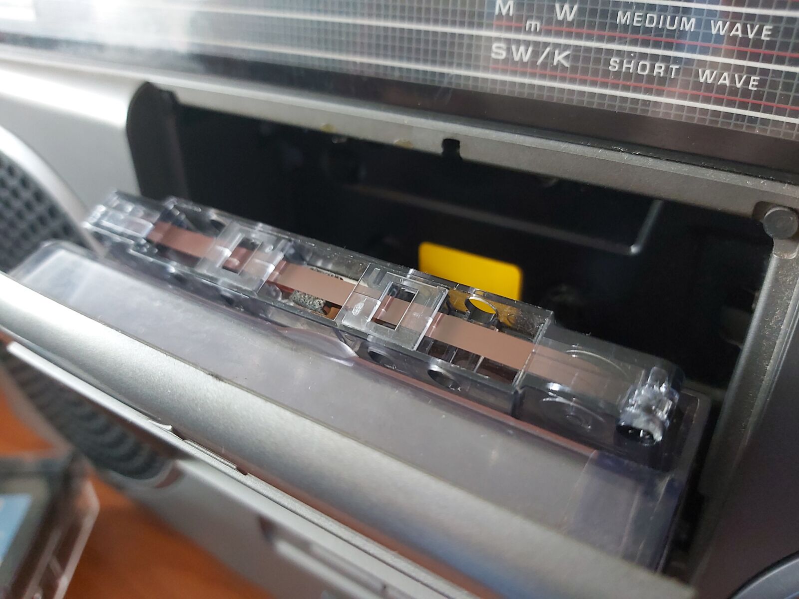 Samsung Galaxy A70 sample photo. Cassette mechanism, cassette, magnetic photography