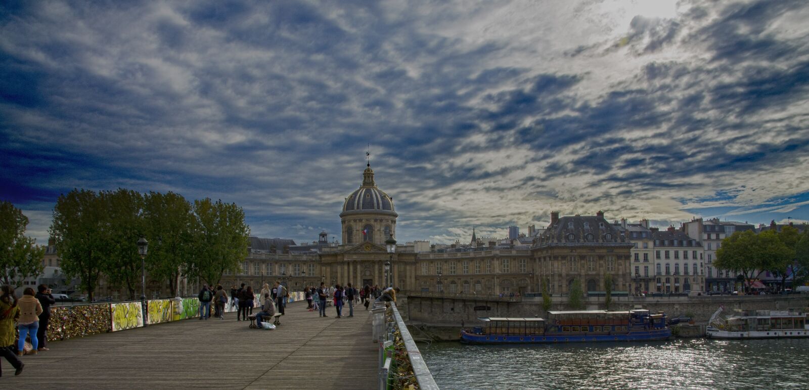 Nikon D7000 sample photo. Paris, bridge, water clouds photography