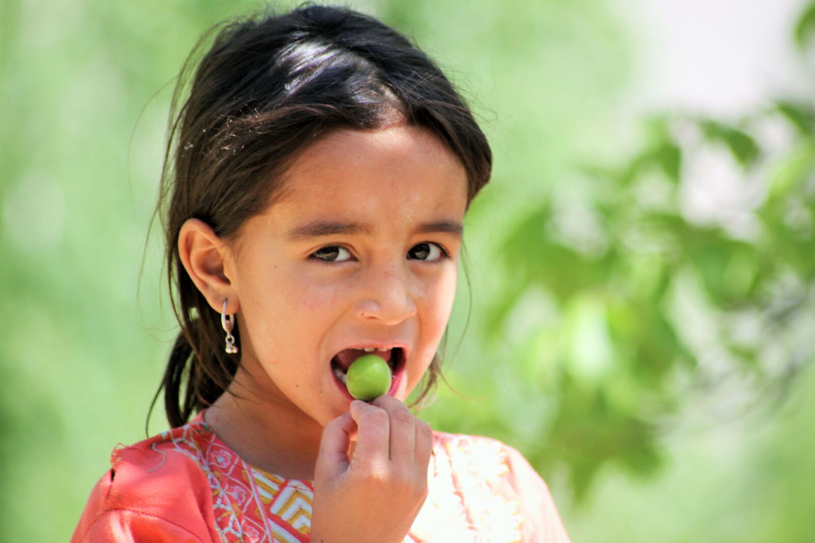 Canon EOS 500D (EOS Rebel T1i / EOS Kiss X3) sample photo. Kid, girl, eating photography