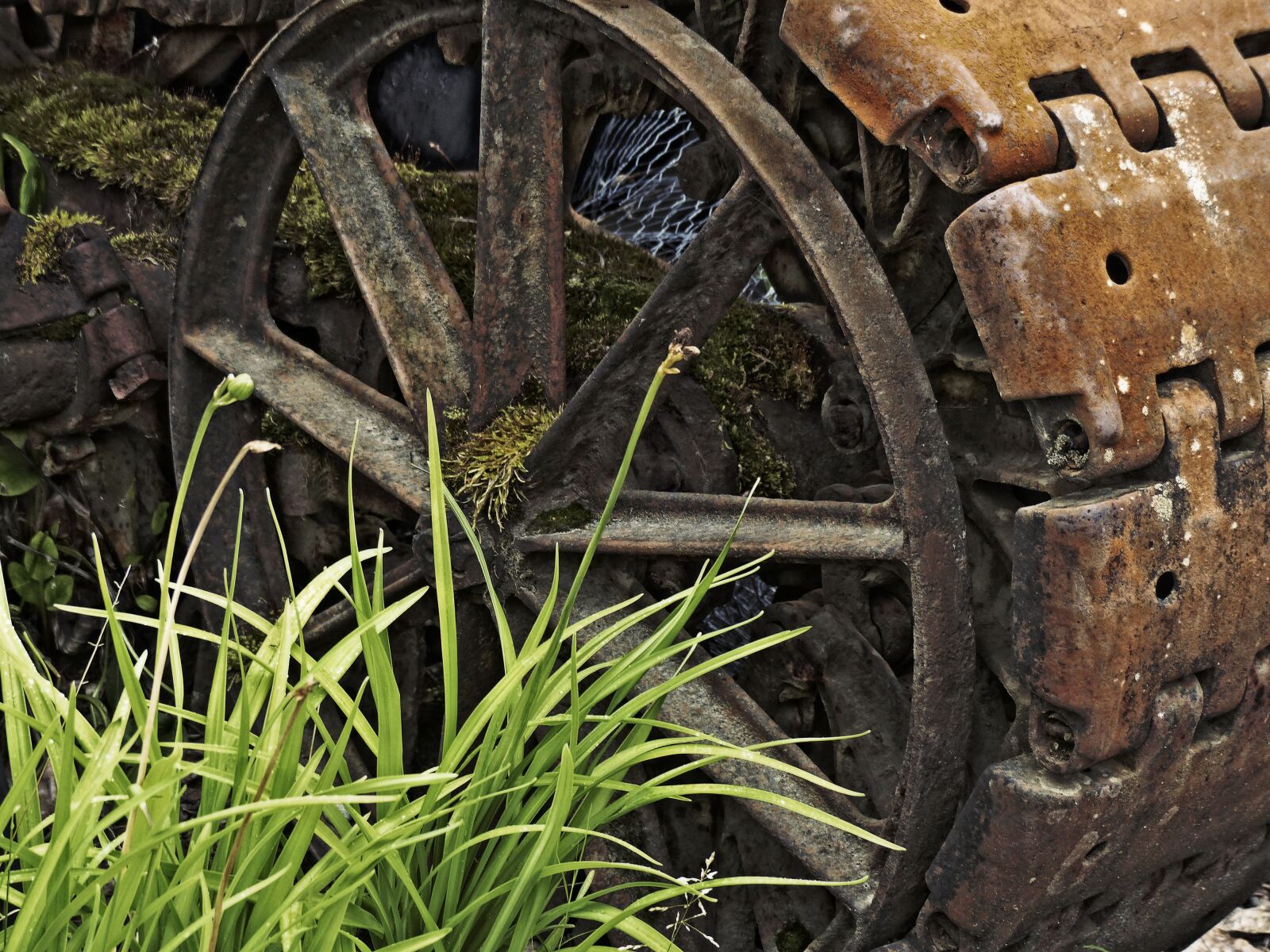 Panasonic Lumix DMC-FZ200 sample photo. Chain, heavy machinery, industry photography