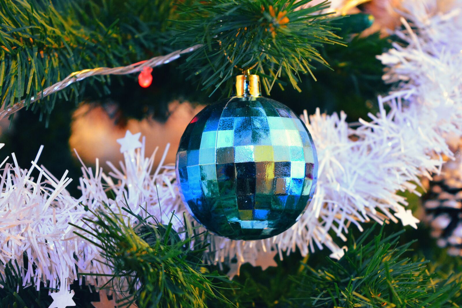 Nikon D5200 sample photo. Christmas, brad, artificial christmas photography