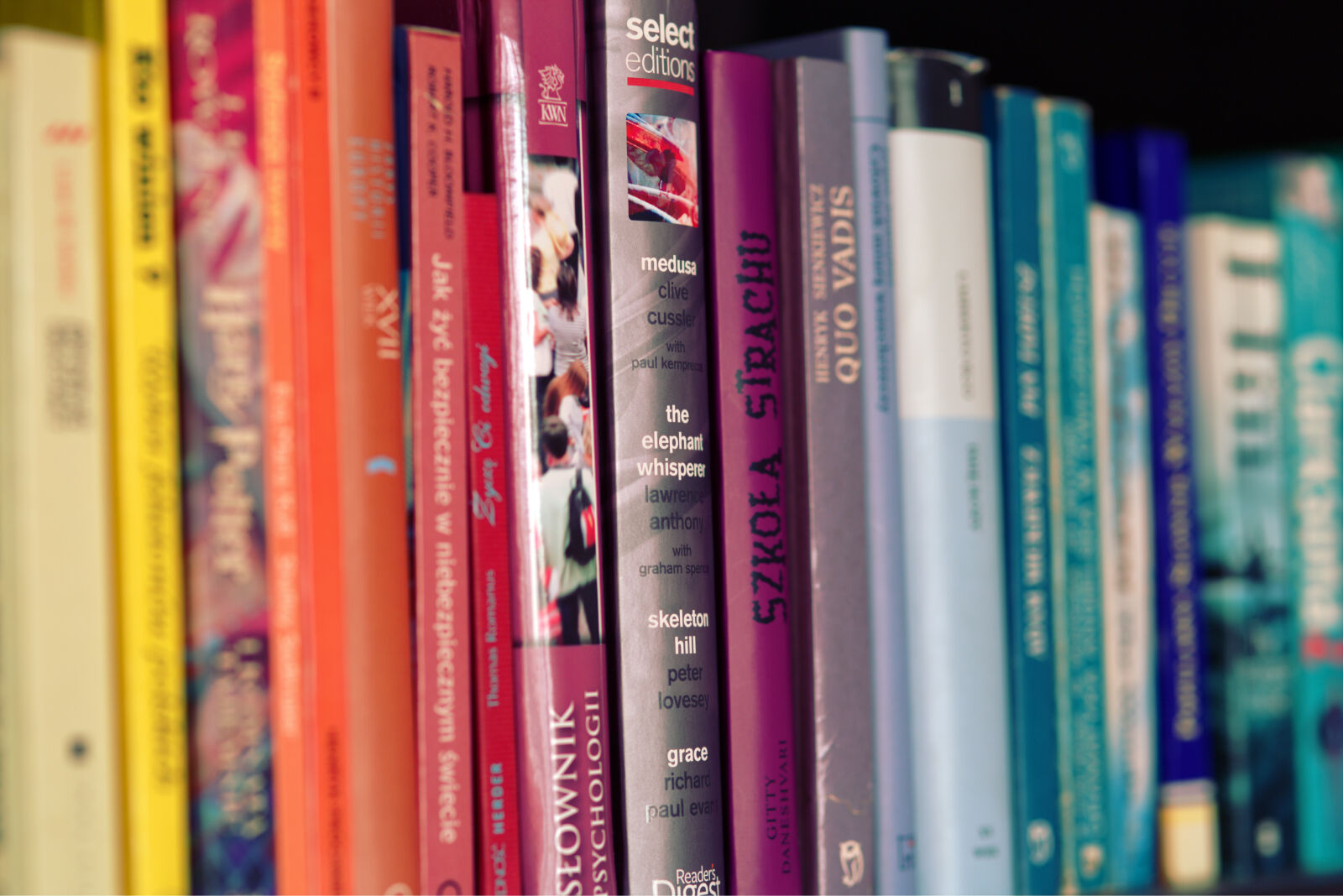Canon EOS 6D sample photo. Colorful, books photography