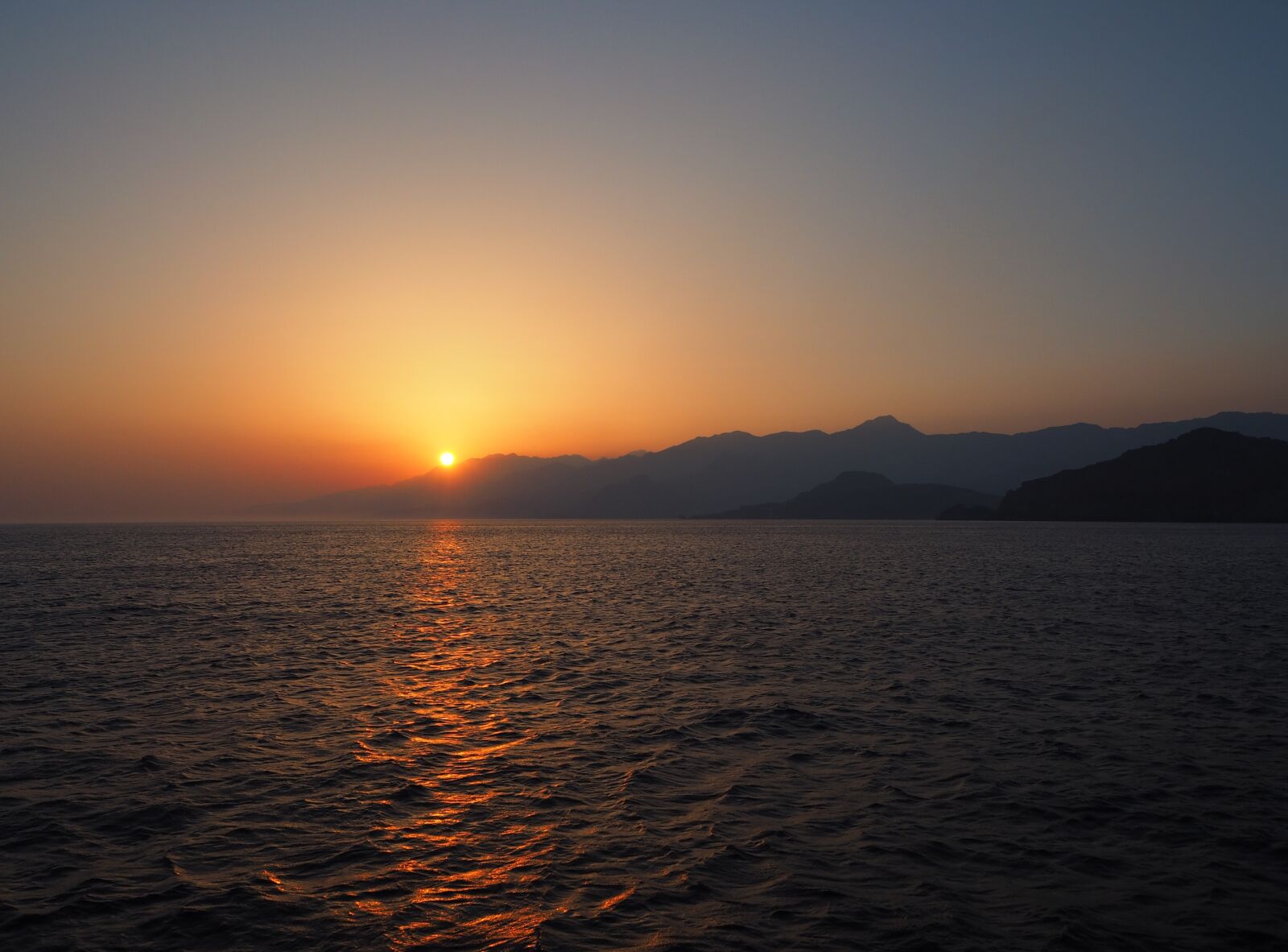 Olympus OM-D E-M10 sample photo. Sunset, sea, crete photography