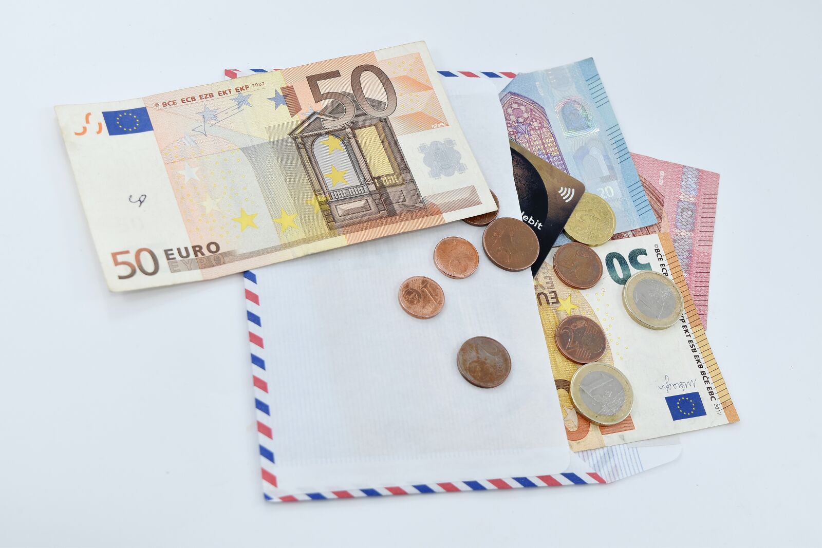Nikon D5500 sample photo. Credit, loan, money, envelope photography