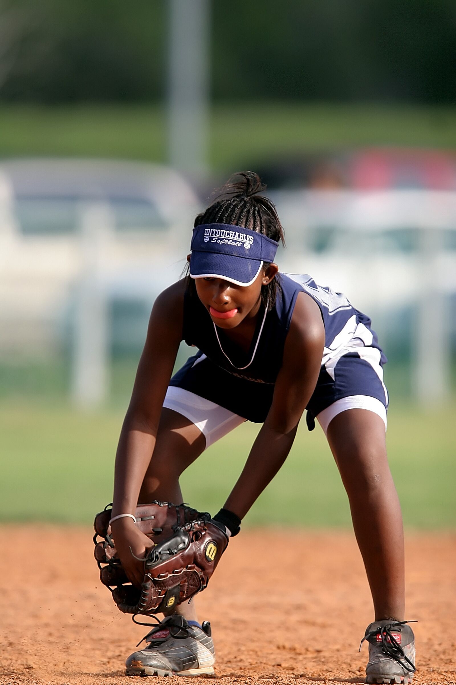 Canon EOS 20D sample photo. Softball, girls, game photography
