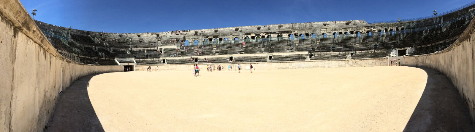iPhone 5s back camera 4.15mm f/2.2 sample photo. Arena, nimes, architecture photography
