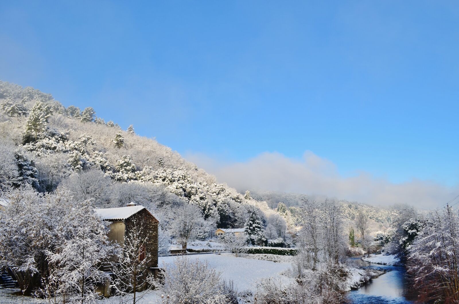 Nikon D5100 sample photo. Snow, river, winter photography