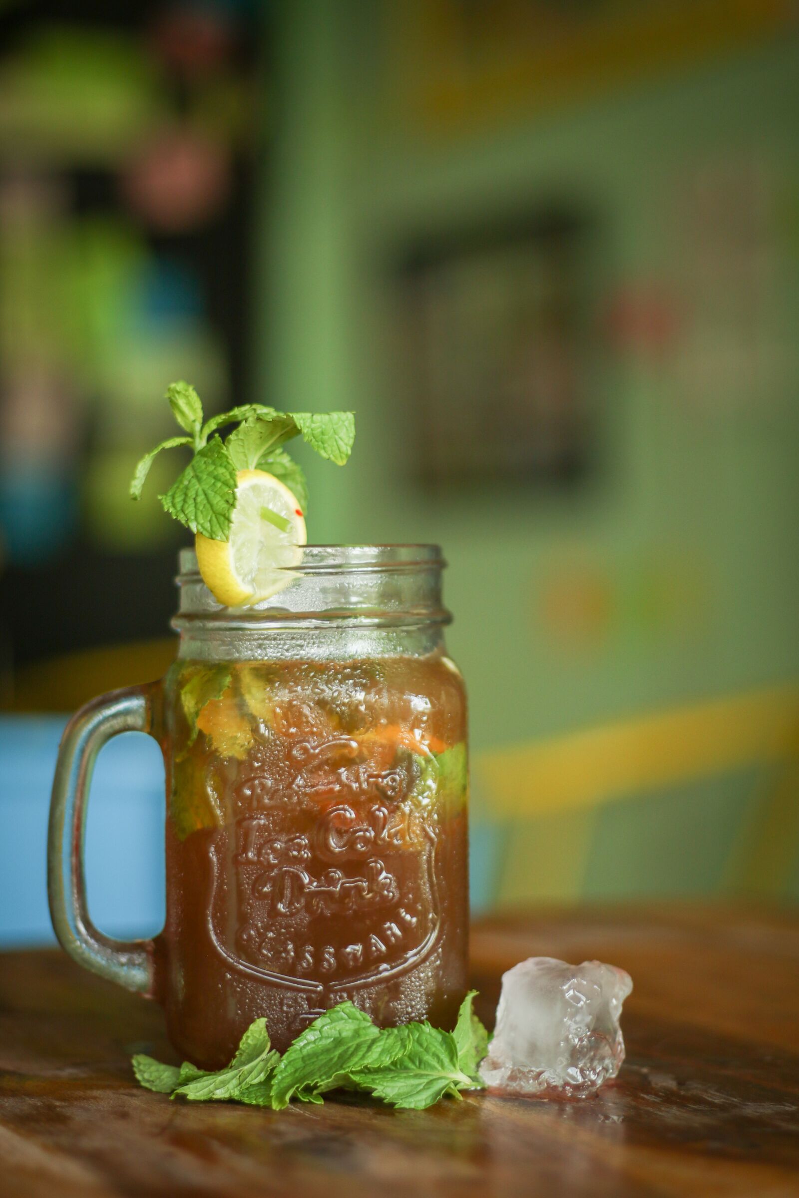 Canon EOS 7D Mark II sample photo. Lemon, and mint, ice photography