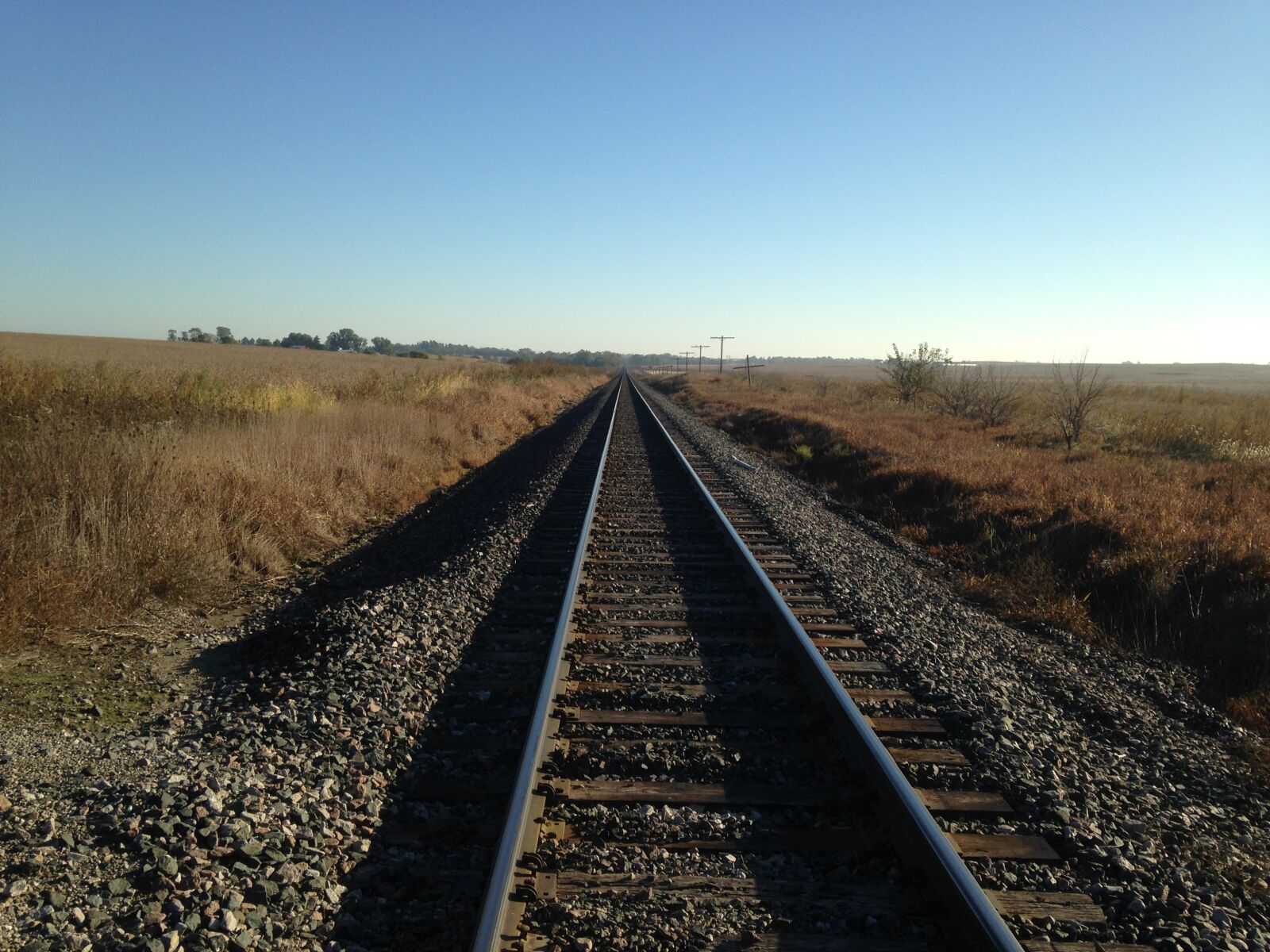 Apple iPhone 5c sample photo. Country, railroad, tracks, iowa photography