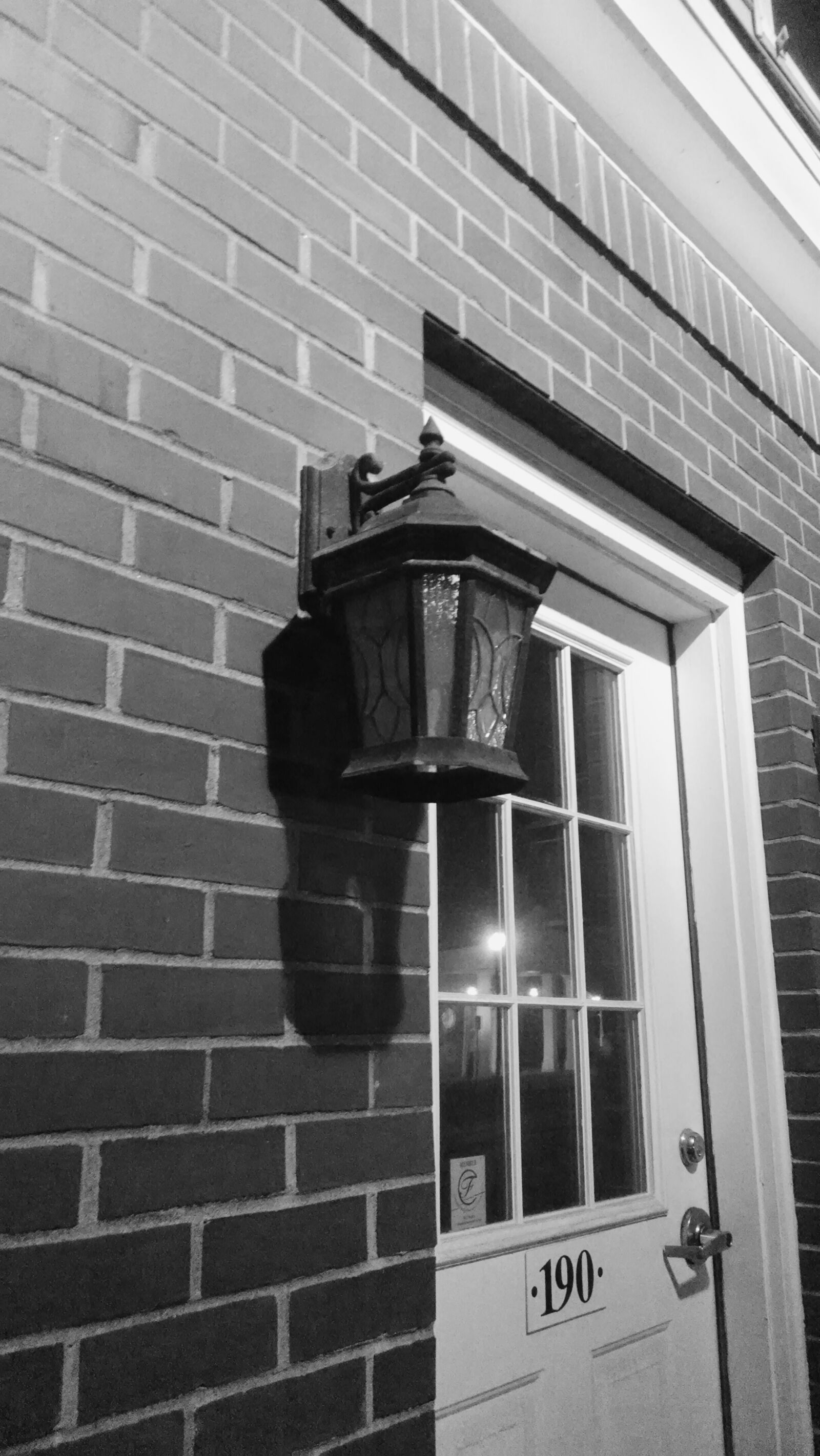 Motorola Moto X (1st Gen) sample photo. Brick, door, grey, lamp photography