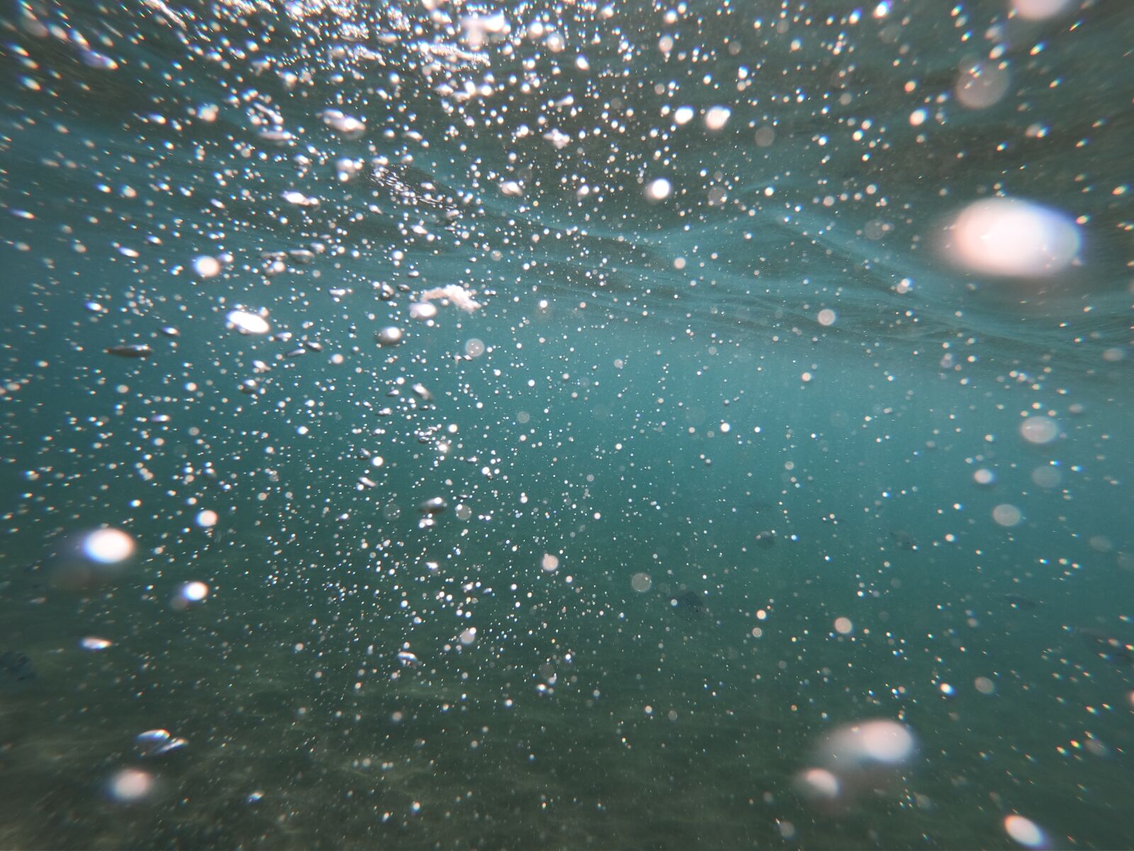 GoPro Hero7 Black sample photo. Underwater, sea, bobbles photography