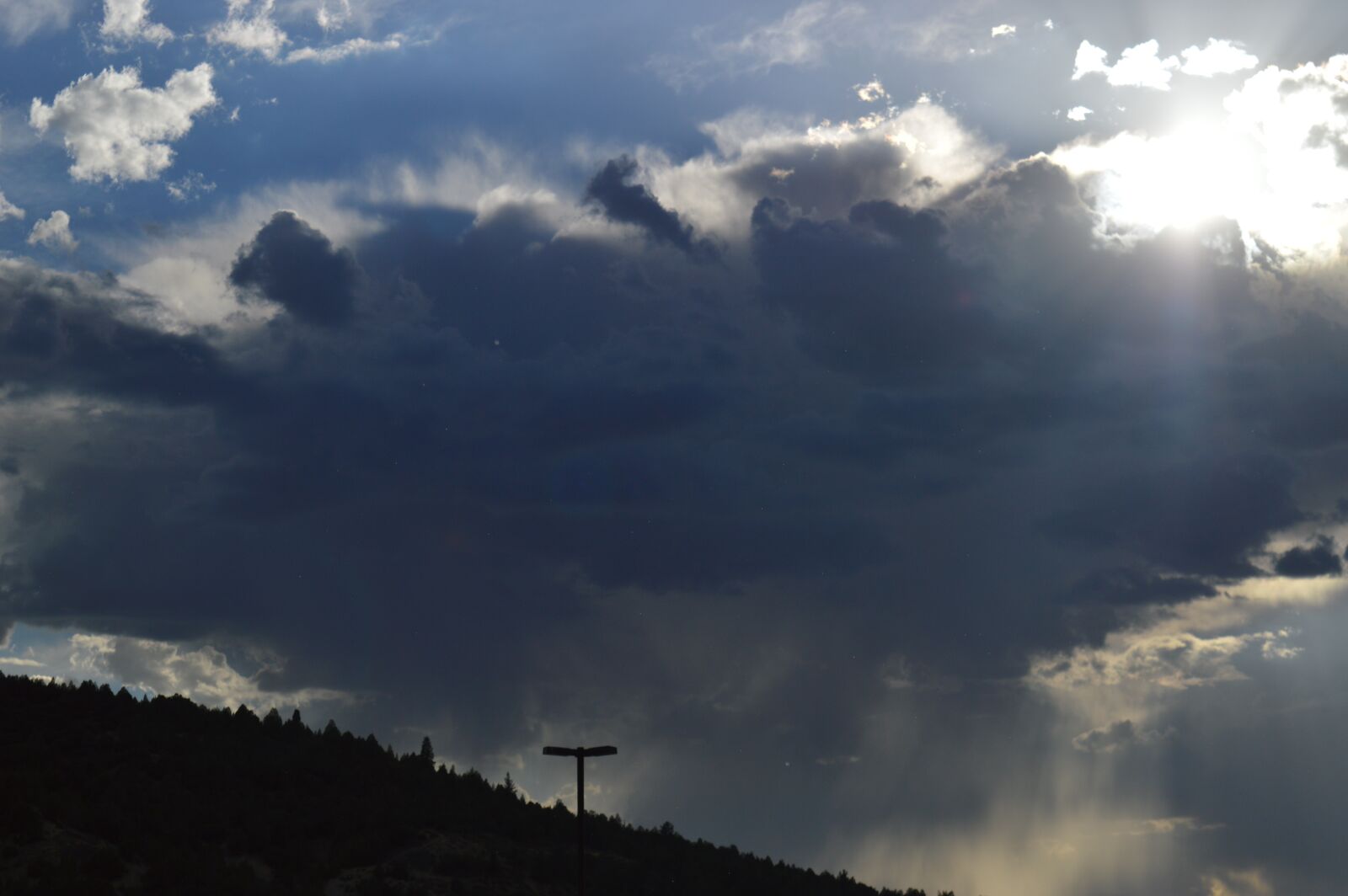 Nikon D3200 sample photo. Clouds, sun, utah photography
