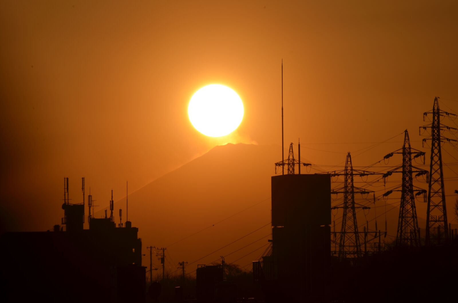 Nikon D5100 sample photo. Mt fuji, sunset, sun photography