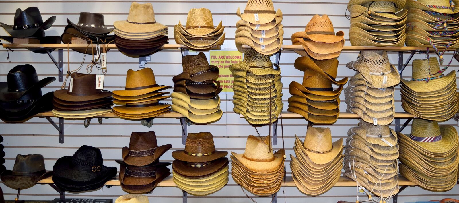 Nikon D3300 sample photo. Cowboy hats, for sale photography