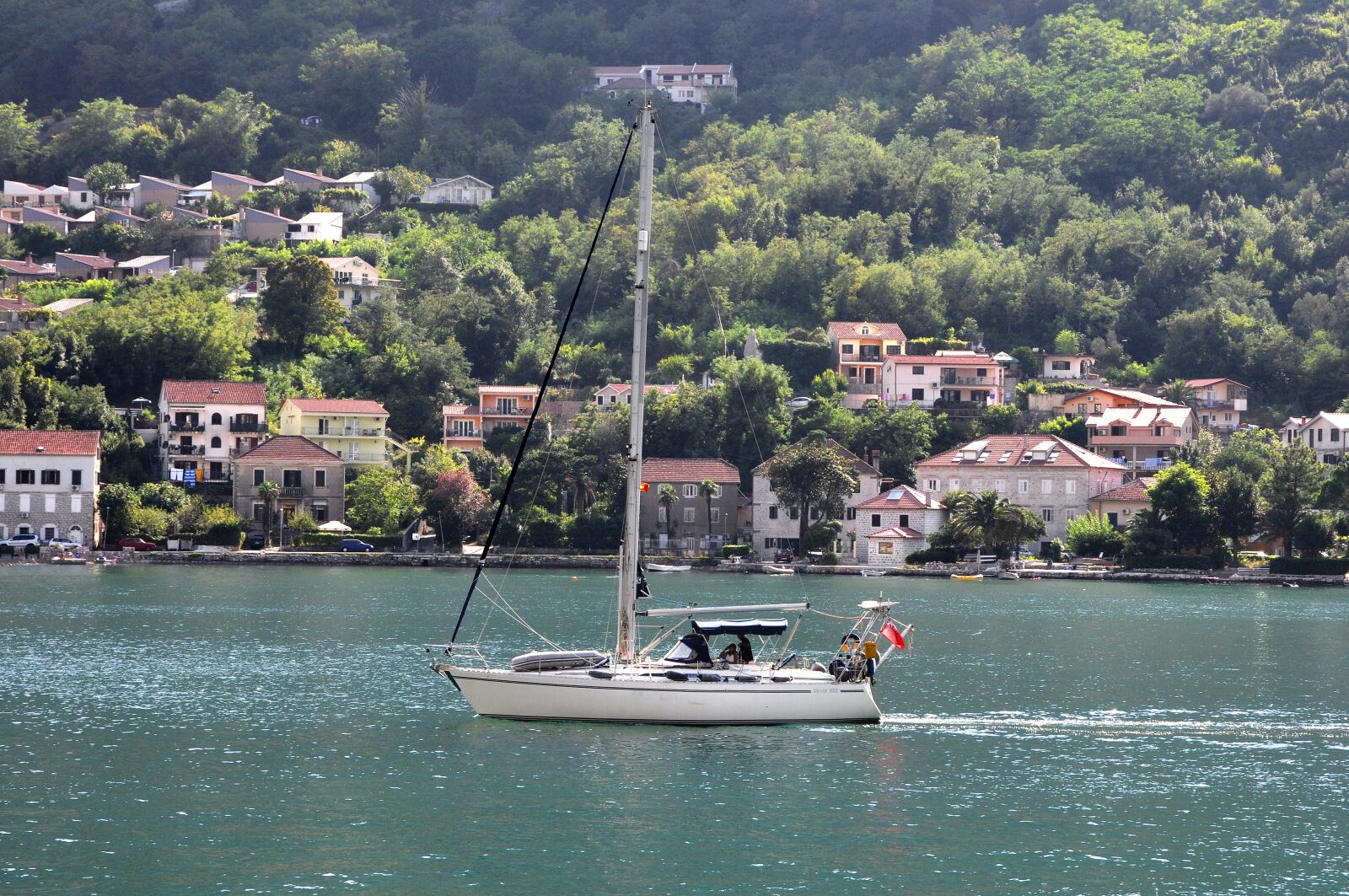 Nikon D90 sample photo. Montenegro, sailboat, sea photography