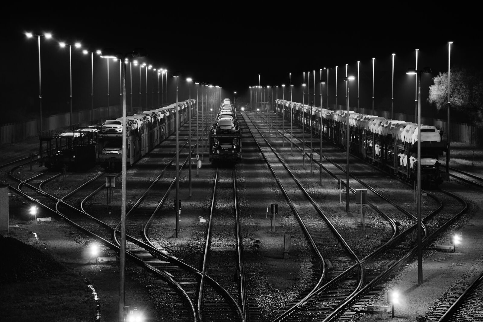 Sony SLT-A68 sample photo. Technology, night, train photography