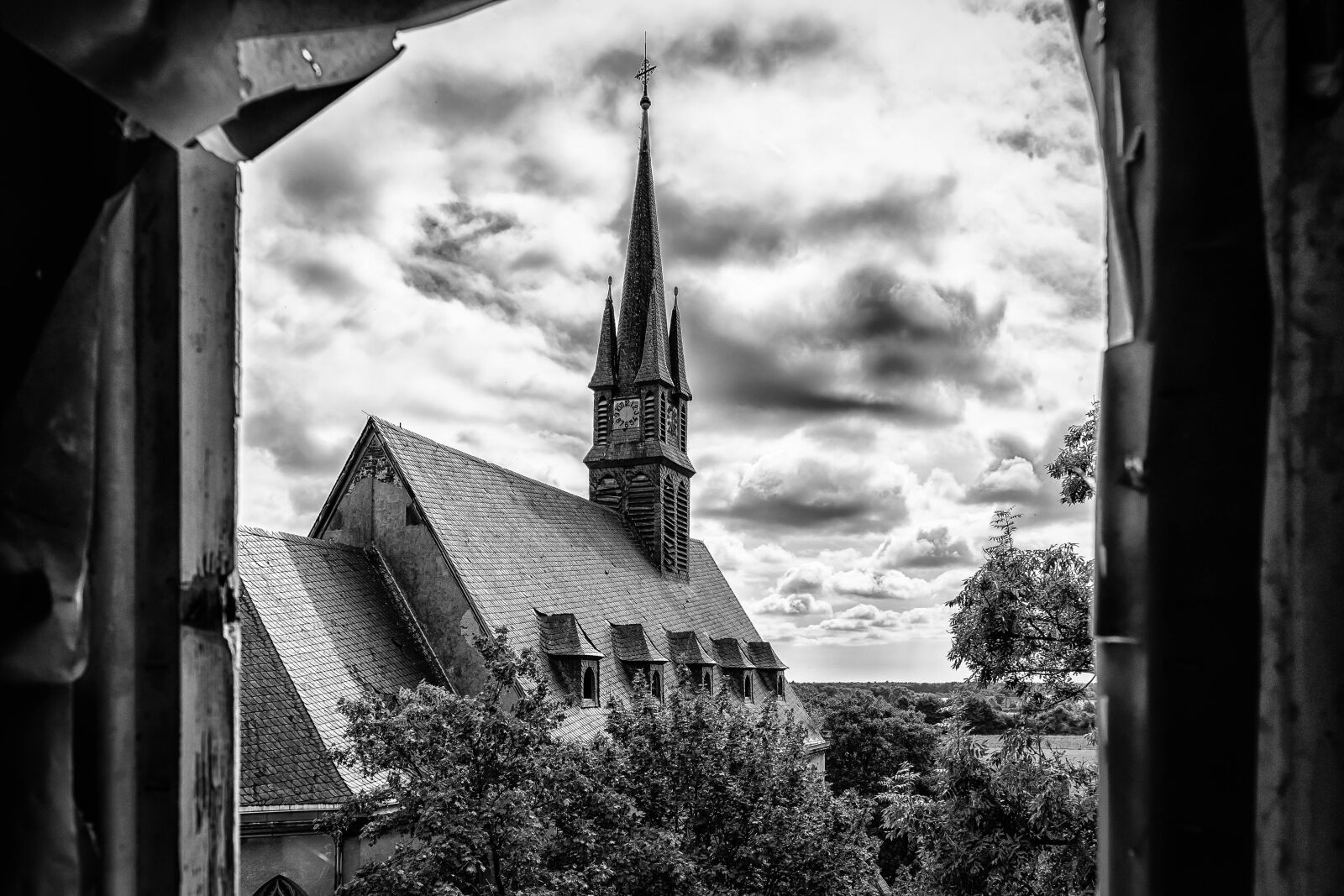 Nikon D3300 sample photo. Church, tower, clock photography