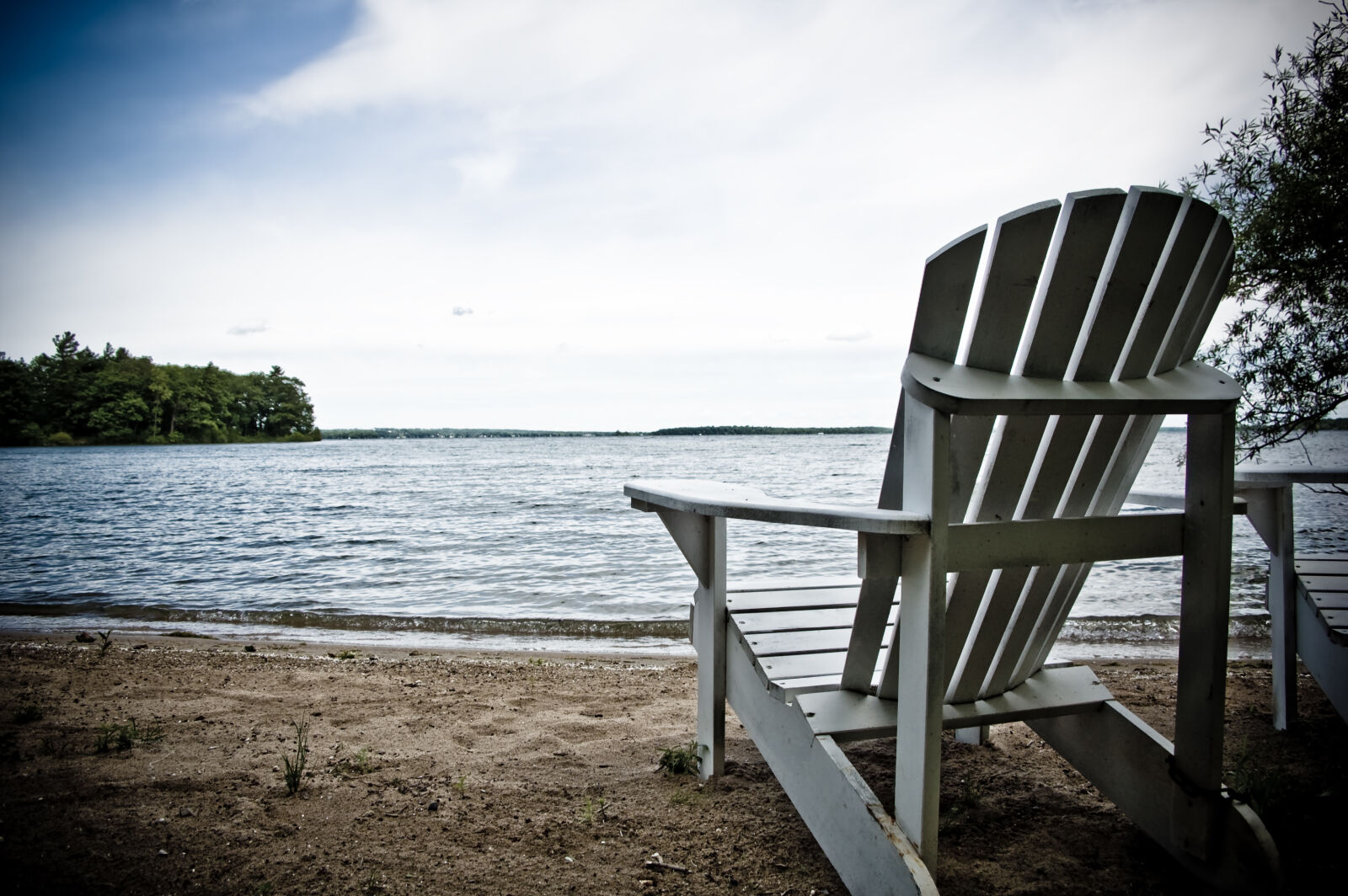 Nikon D50 sample photo. Beach, chair, island, lake photography