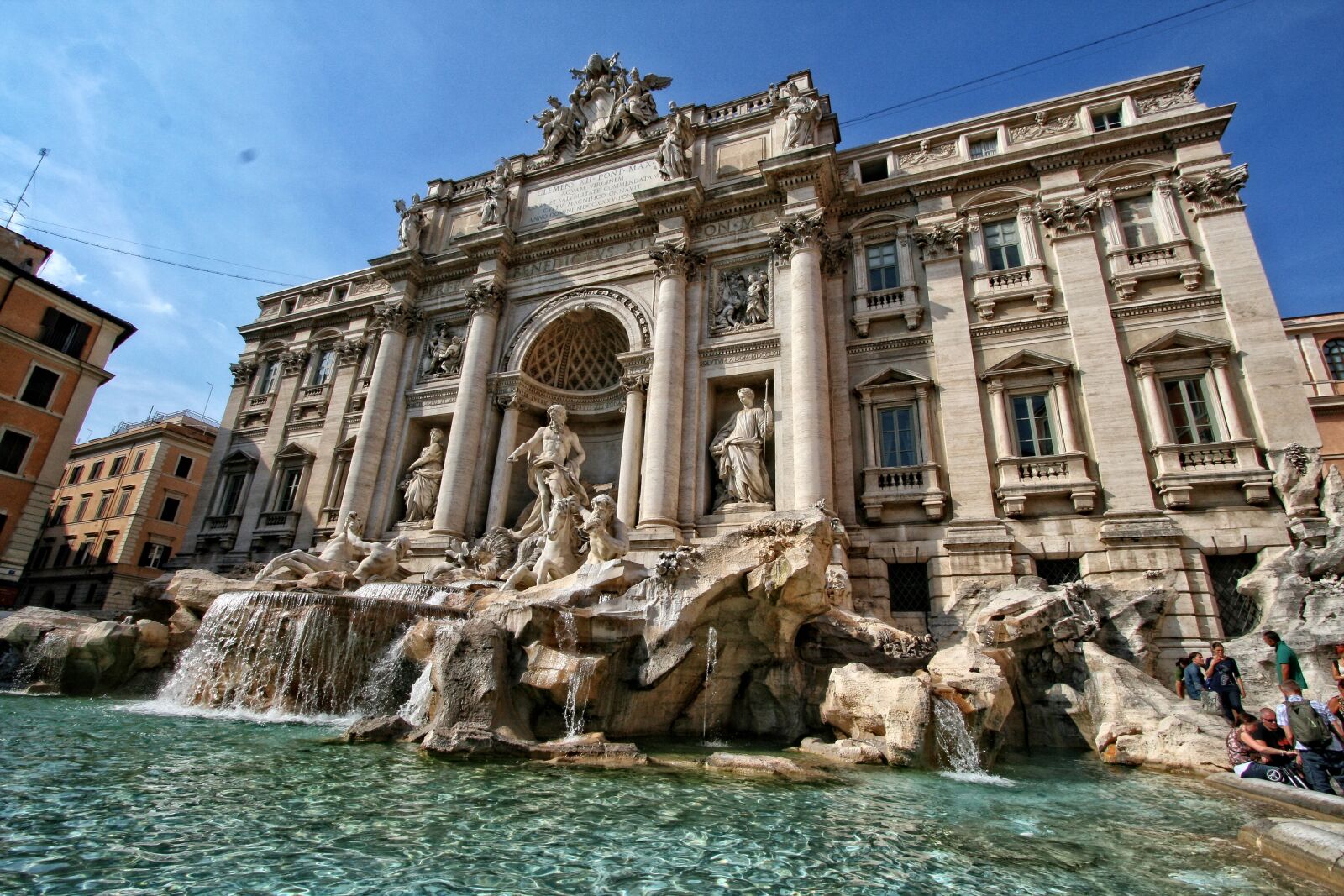Canon EOS 400D (EOS Digital Rebel XTi / EOS Kiss Digital X) sample photo. Italy, rome, trevi fountain photography