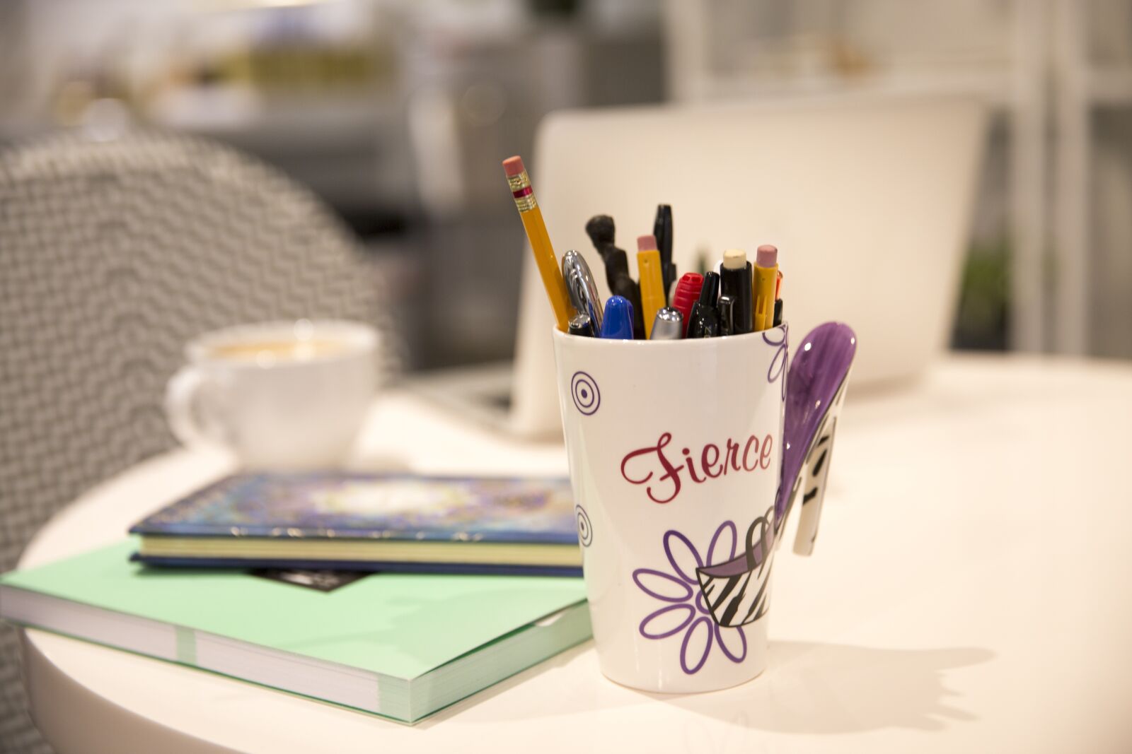 Canon EF 24-70mm F2.8L II USM sample photo. Table, coffee cup, desk photography