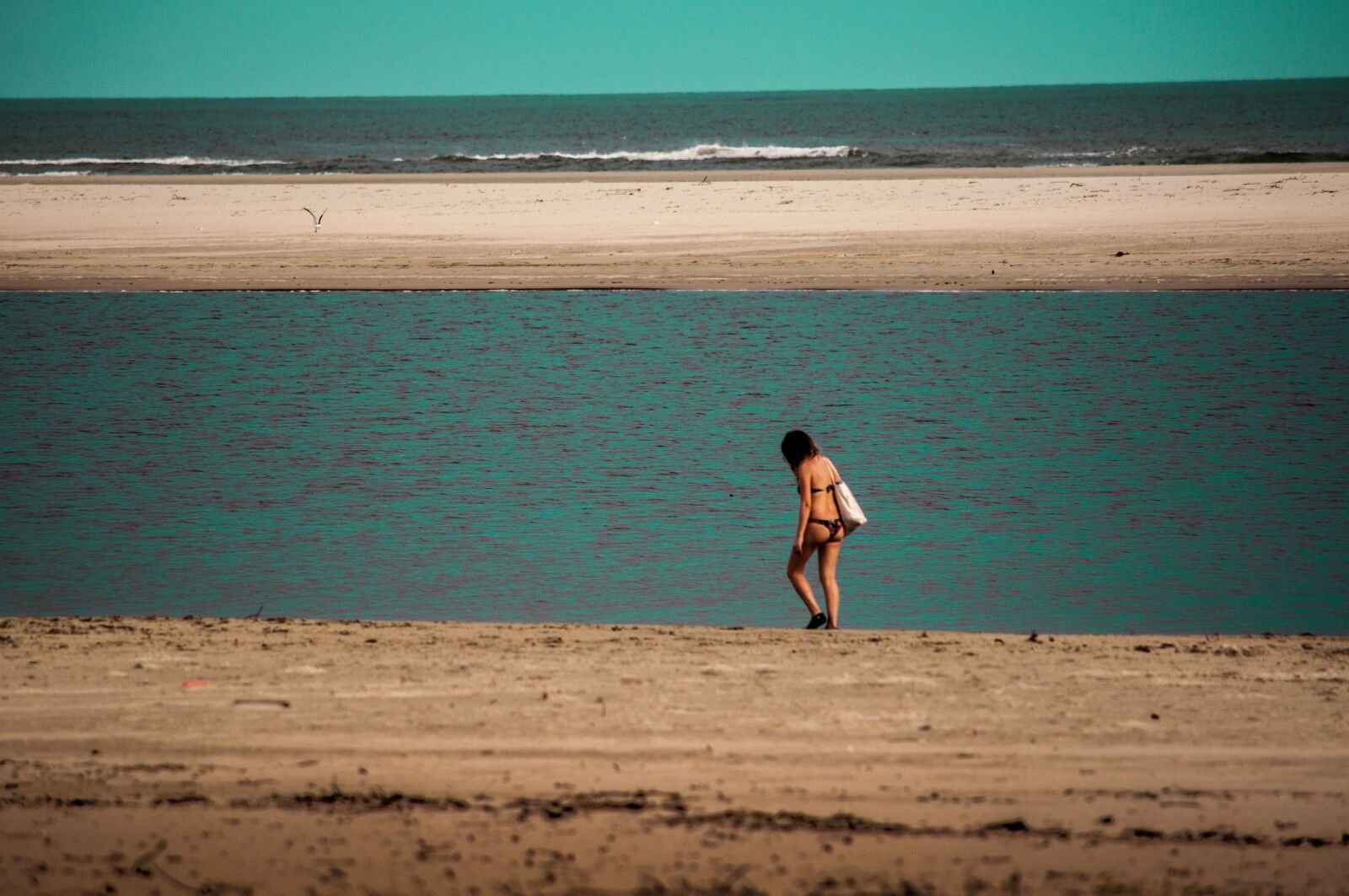 Nikon D90 sample photo. Praia, menina, superagui photography