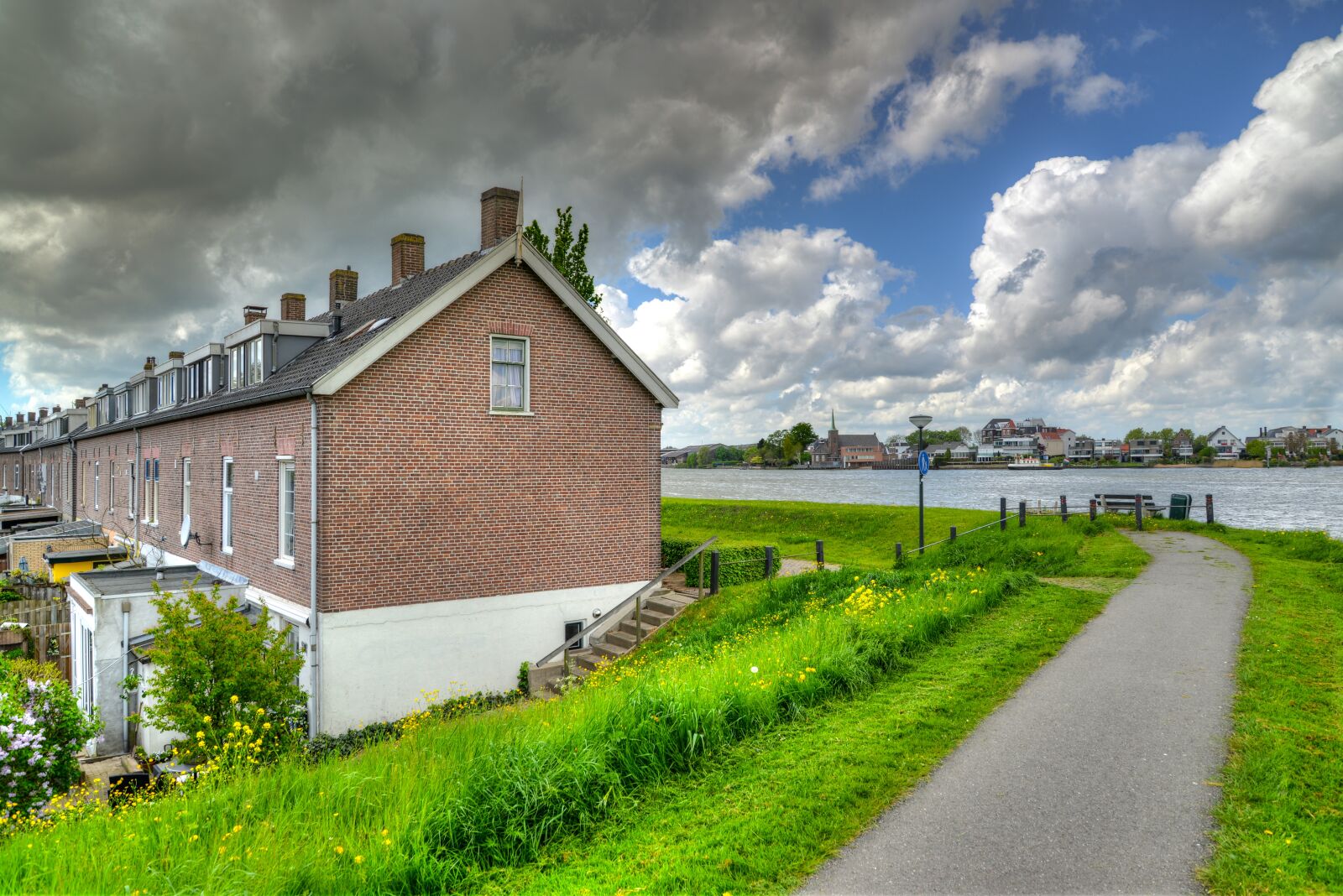 Nikon D610 sample photo. Netherlands, houses, river photography